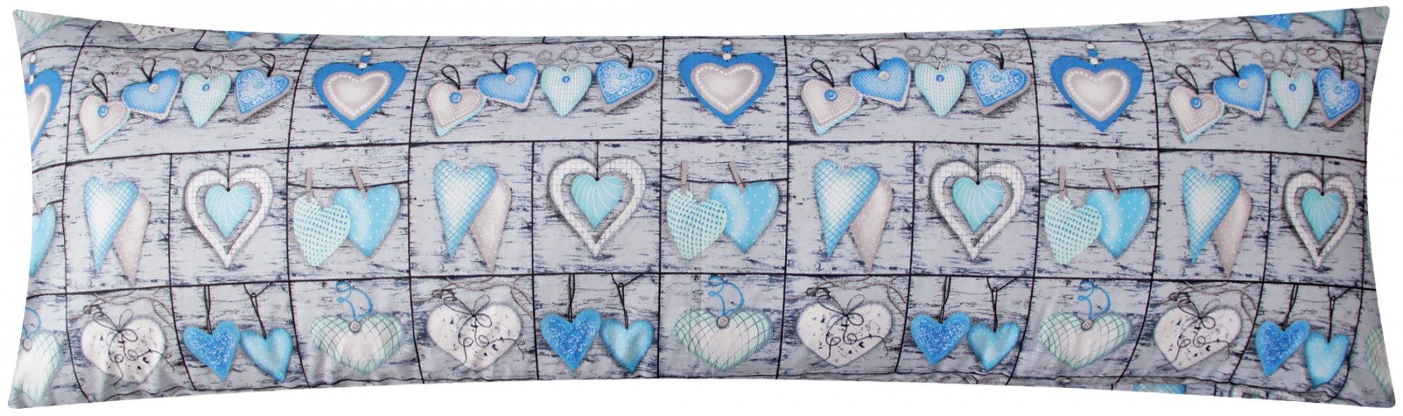 Heubergshop Seitenschläferkissenbezug, (1 Stück), 40x145cm Landhaus Herzen günstig online kaufen