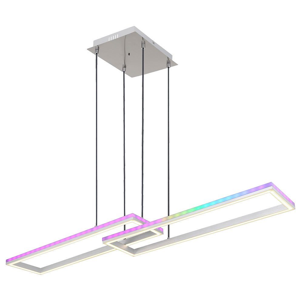 RGB-Farbwechsler LED Globo Deckenleuchte, Dimmbar LED Hängeleuchte Pendellampe Deckenlampe