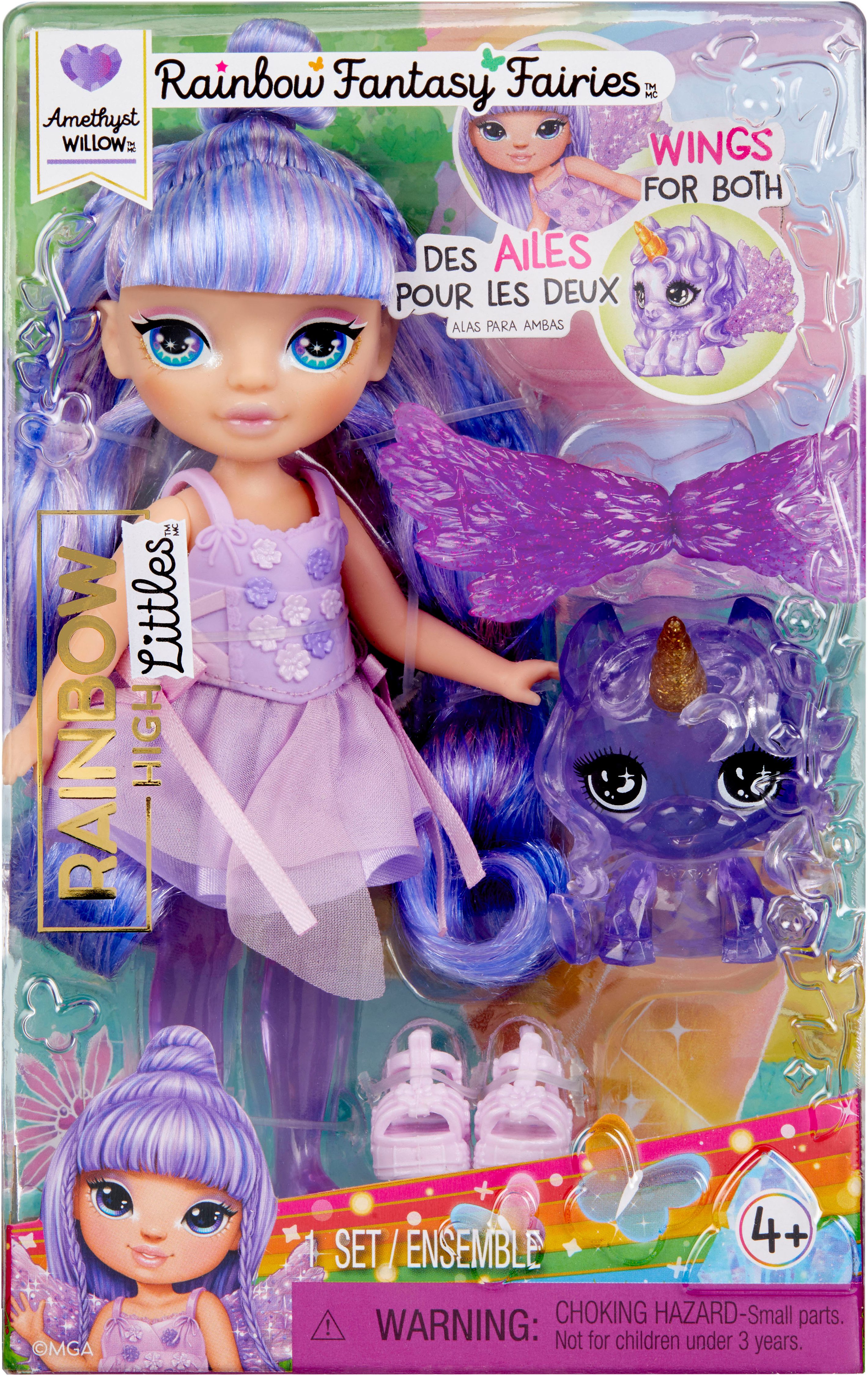 Rainbow High Minipuppe Littles Rainbow Fantasy Fairies Doll- Amethyst (purple)