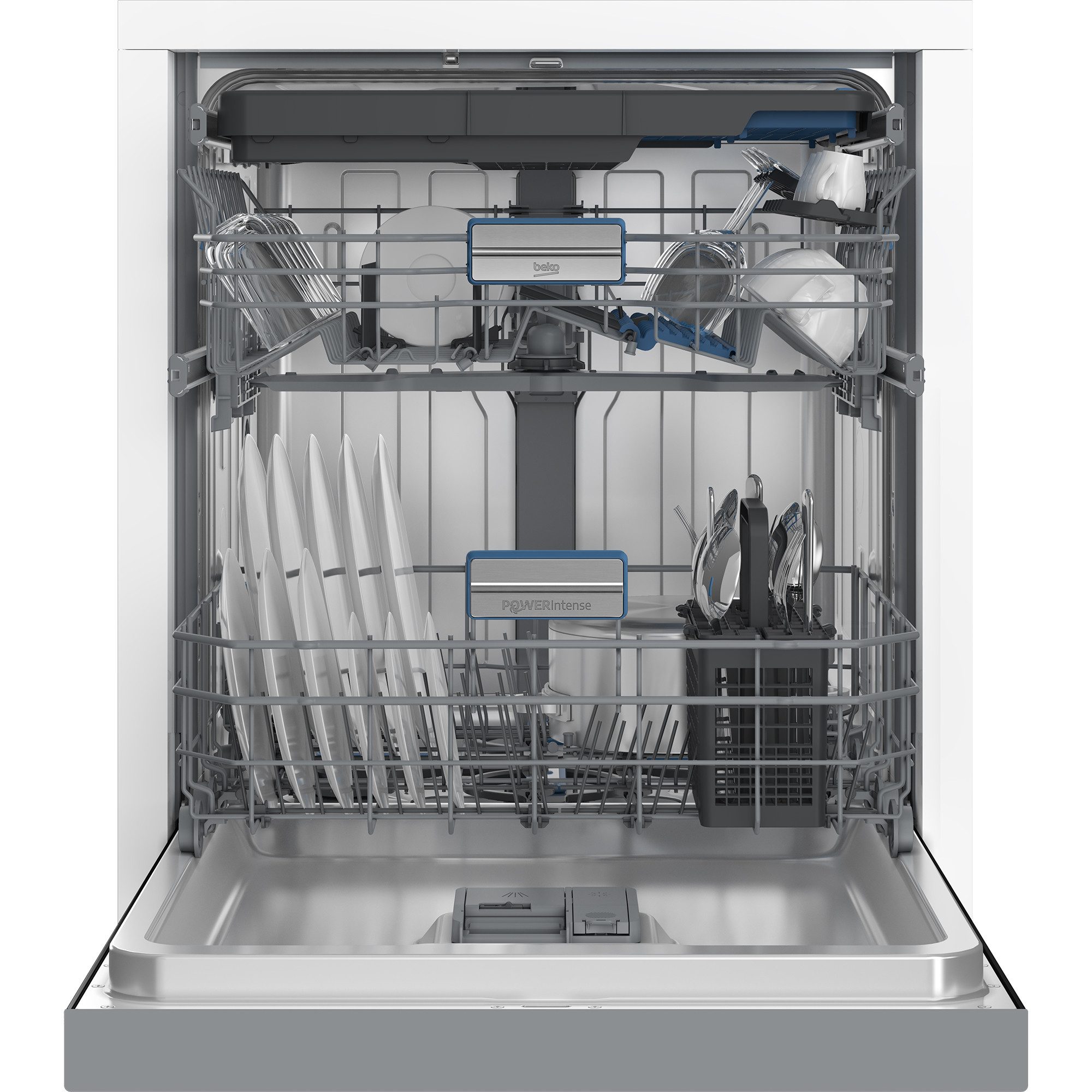 BEKO Unterbaugeschirrspüler BDDN36561XP, 15 Maßgedecke, SilentWash, Tastensperre, Wasserenthärtung: bis 50 dH – Bild 4 von 5