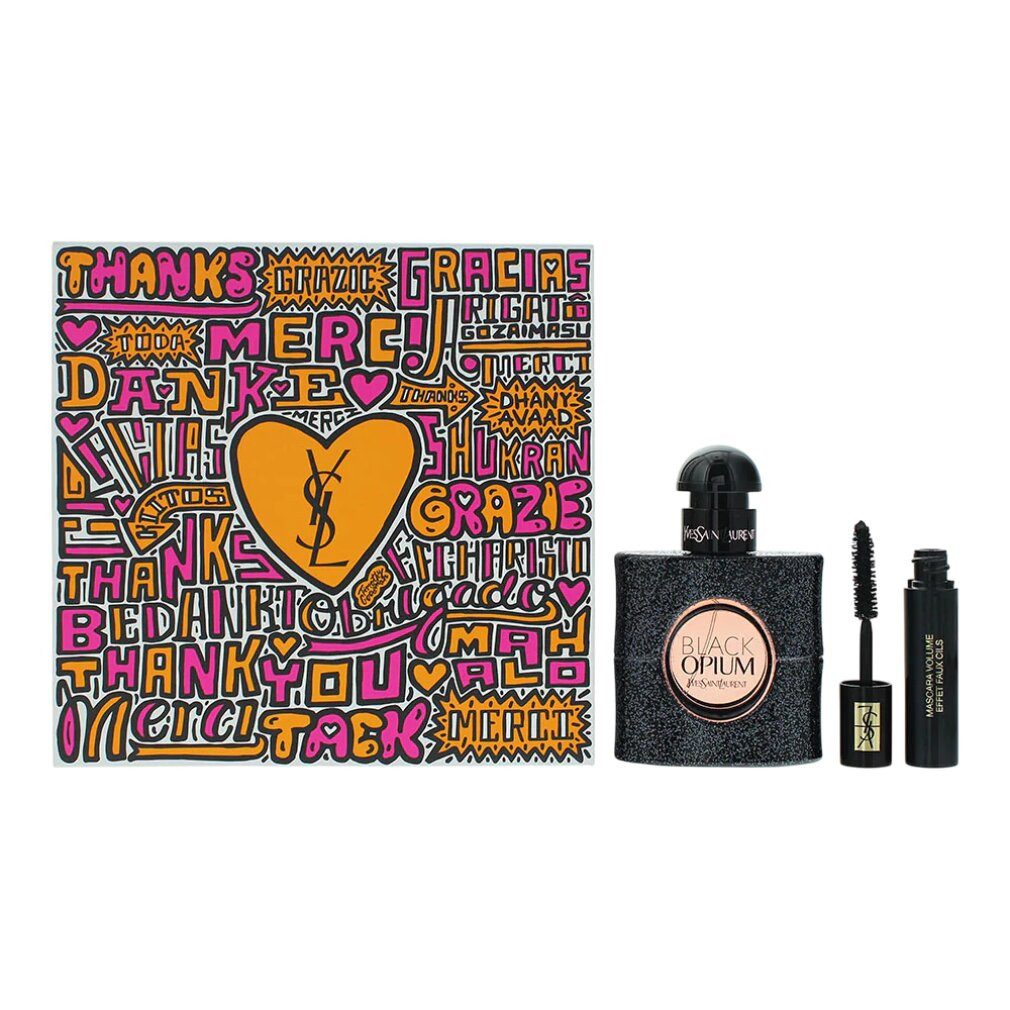 YVES SAINT LAURENT Eau de Parfum YSL Black Opium Giftset Edp Spray /Mascara FRANCE carton @ 1 set x