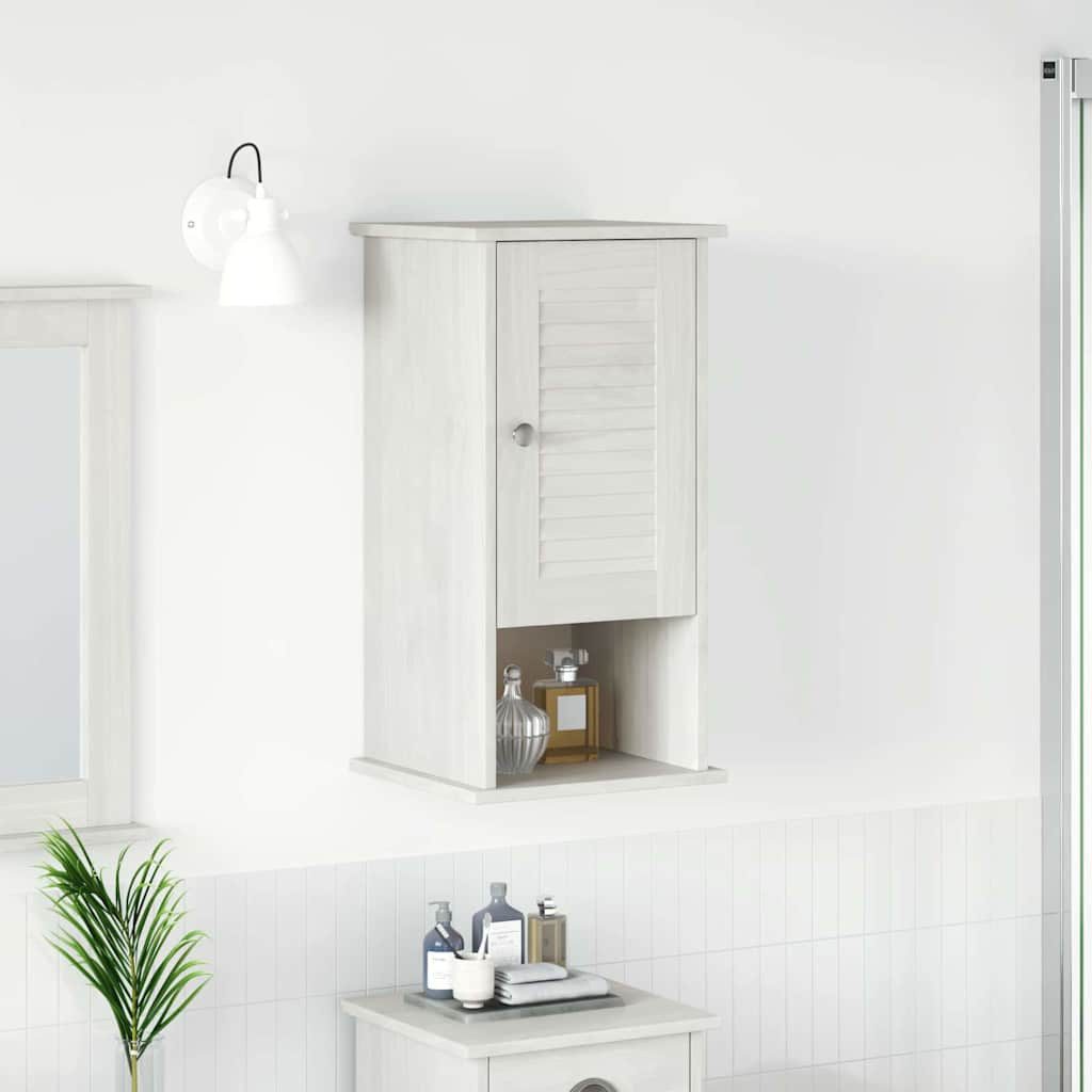 vidaXL Badezimmerspiegelschrank Badezimmerschrank VIGO Weiß und Antikweiß 37 x 34 x 71,5 cm (1-St)