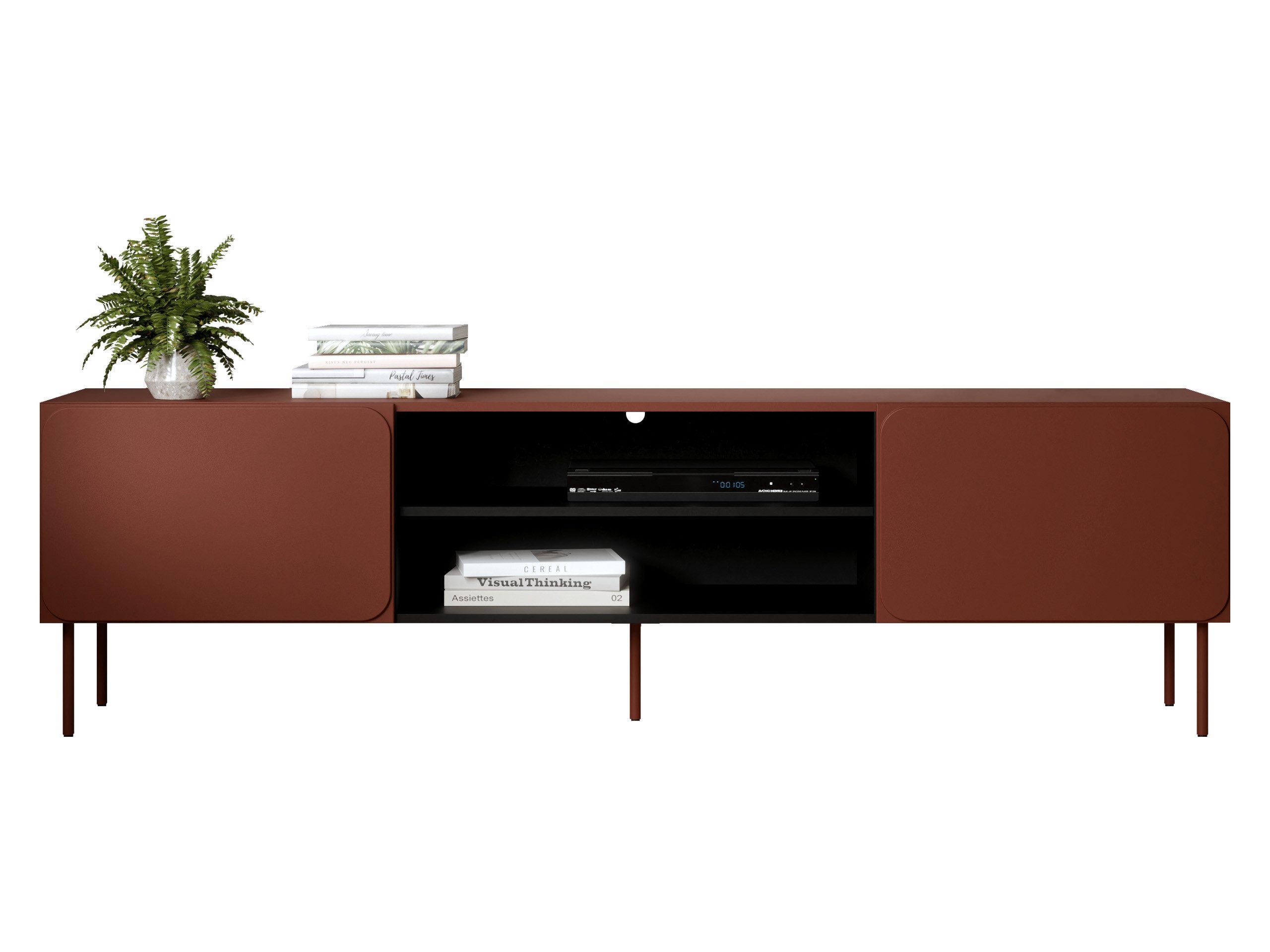 MIRJAN24 TV-Schrank Rafael 200 EF (mit zwei Drehtüren) Push to open, 200x58x40 cm