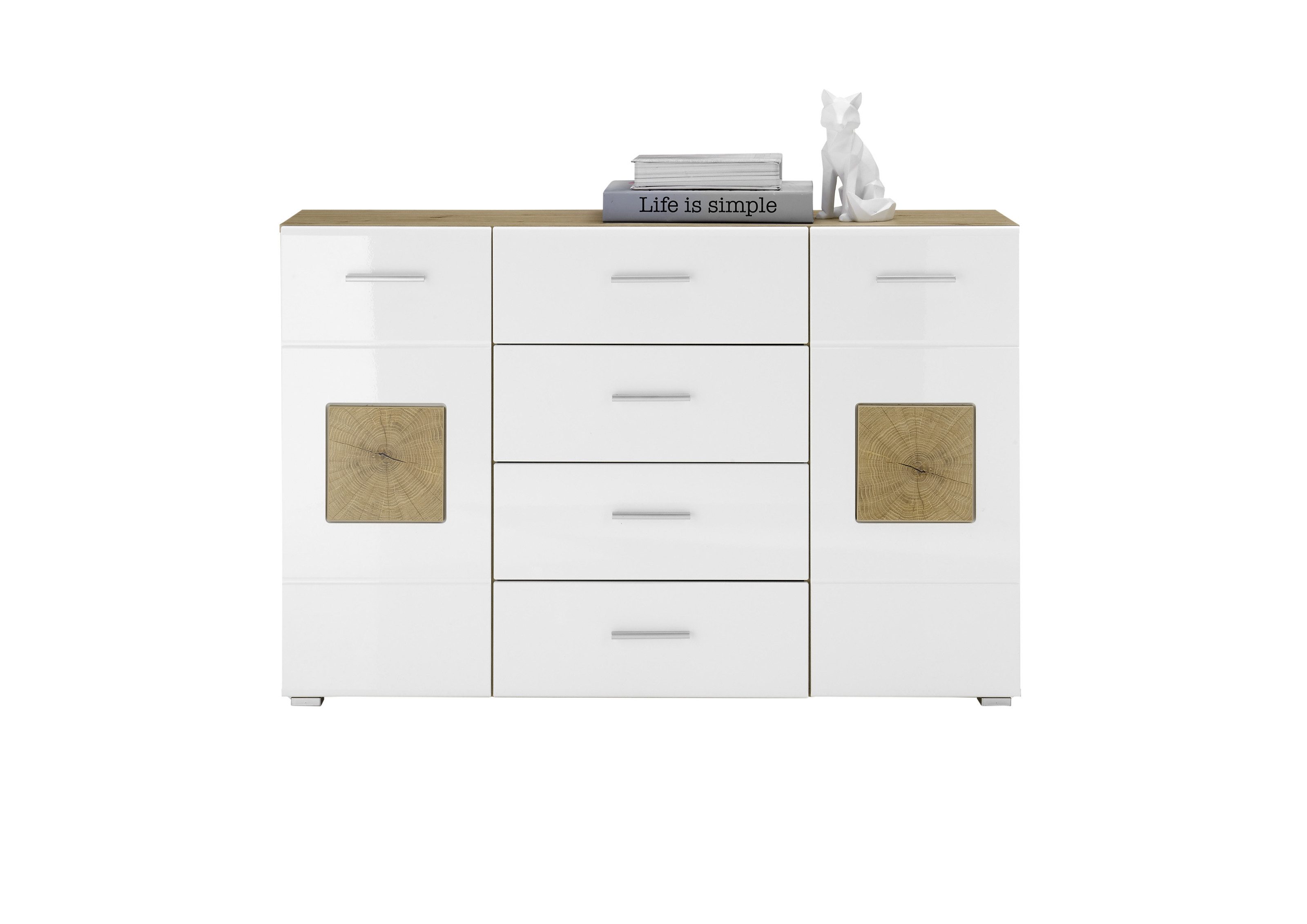 PREISBRECHER Sideboard Georgia, 140 x 92 x 38 cm (B/H/T)