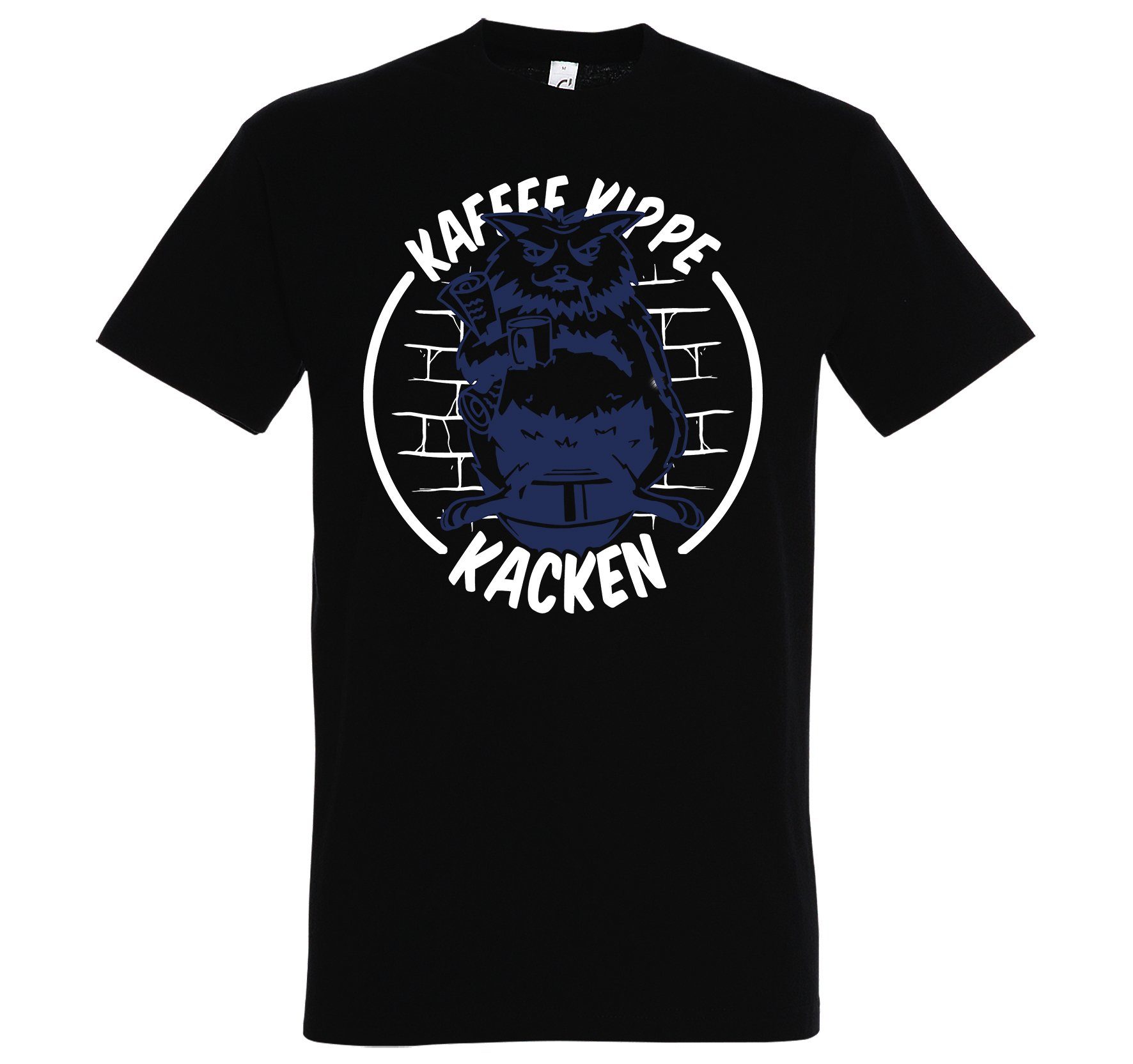 Print-Shirt "Kaffee Kippe K*cken" Herren T-Shirt