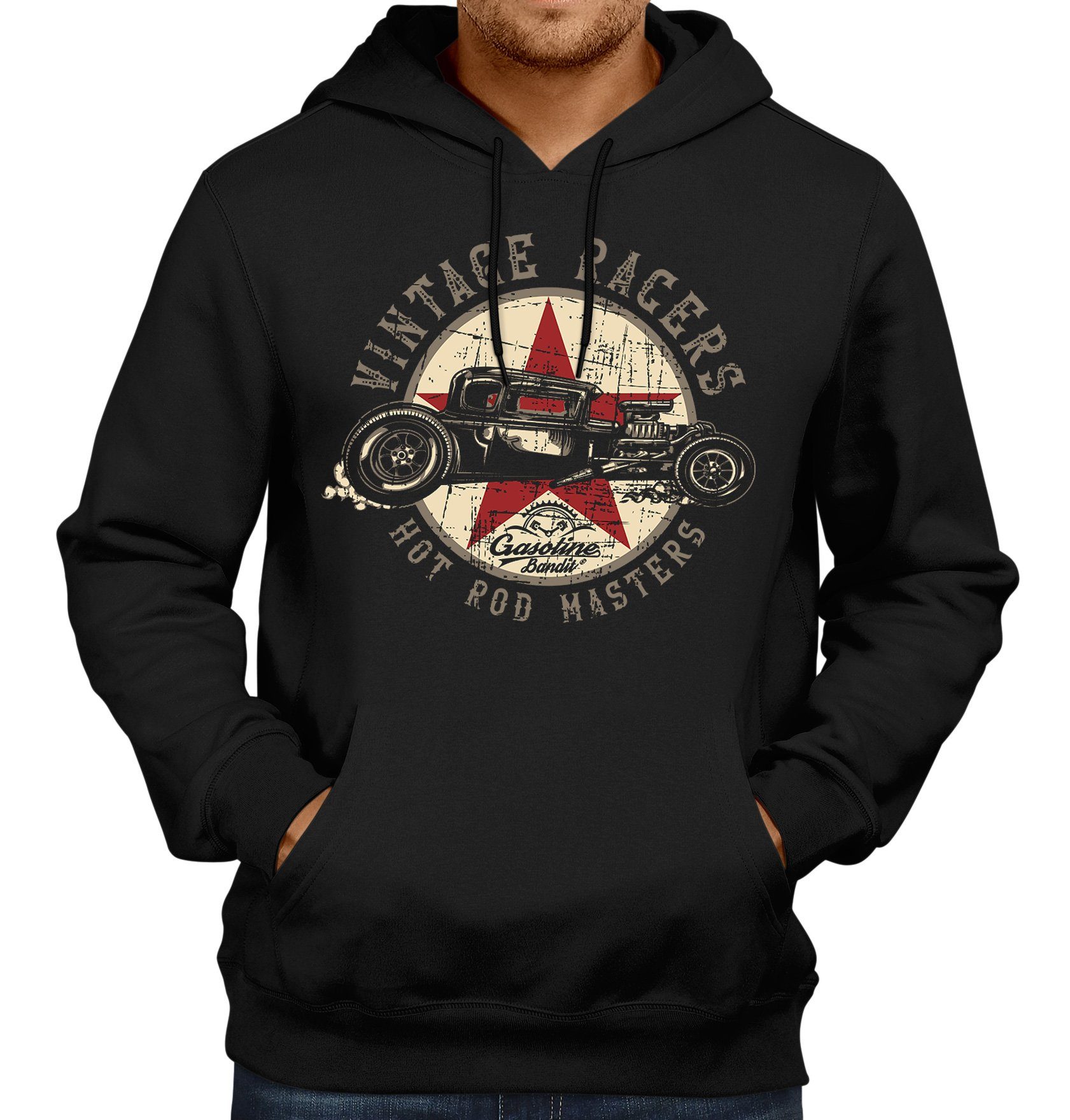 Kapuzensweatshirt für US Hot Rod Fans: Vintage Racer