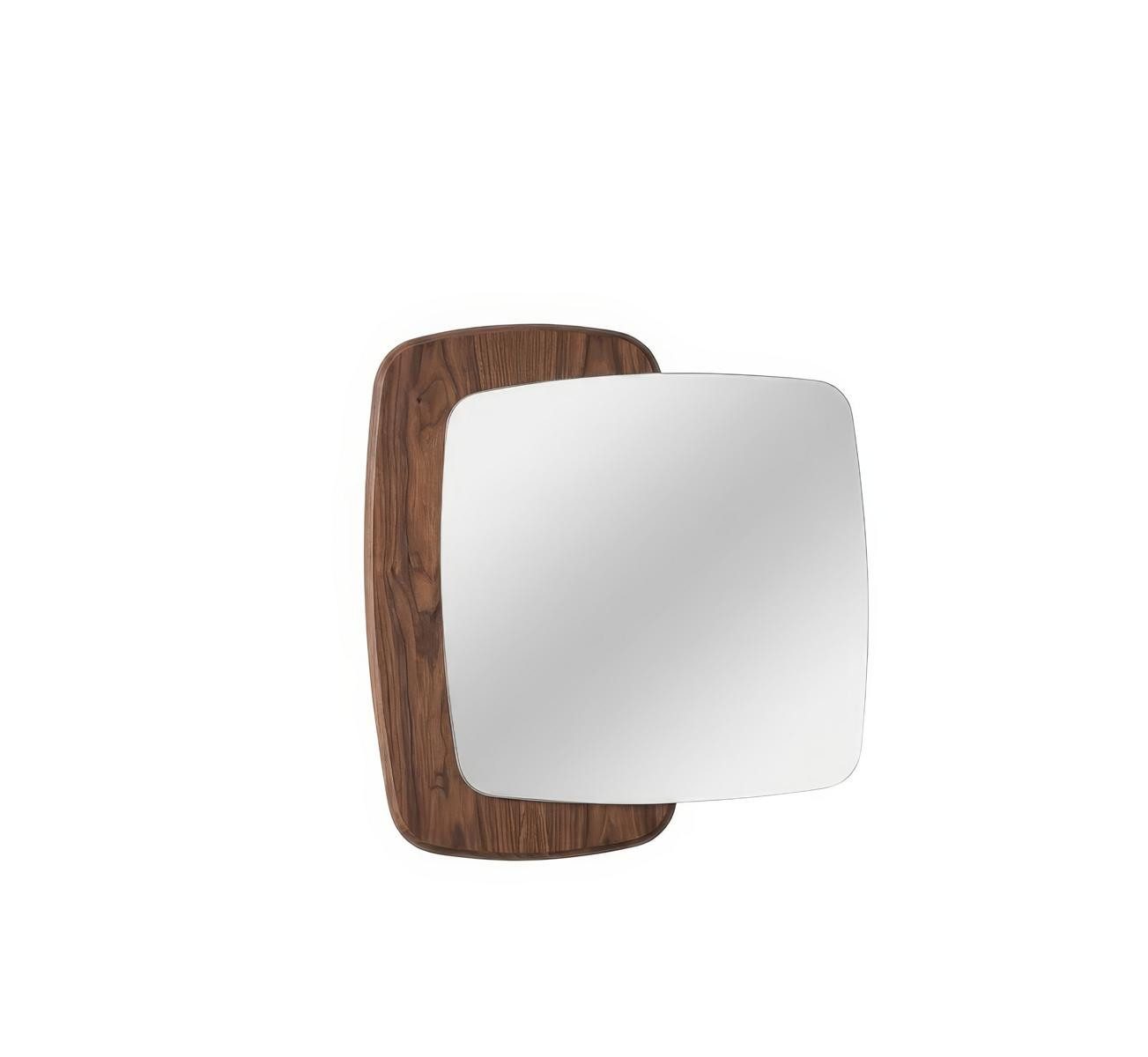 JVmoebel Wandspiegel Wandspiegel Holz Modern Braun Edel Luxus Design Spiegel Deko (1-tlg)