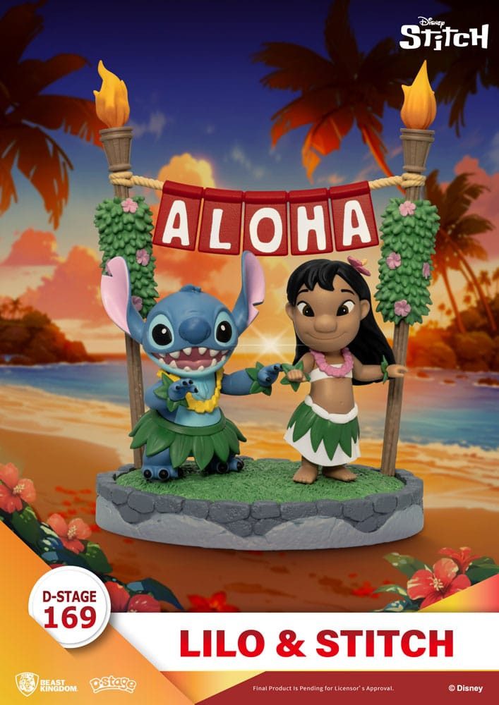 Beast Kingdom Toys Merchandise-Figur Lilo & Stitch D-Stage PVC Diorama Lilo & Stitch 16 cm
