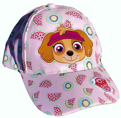 PAW PATROL Schirmmütze PAW PATROL Cap für Mädchen mit Klettverschluss Schirmmütze Basecap Mütze Kita + Schule Gr. 48/50 + 52/54