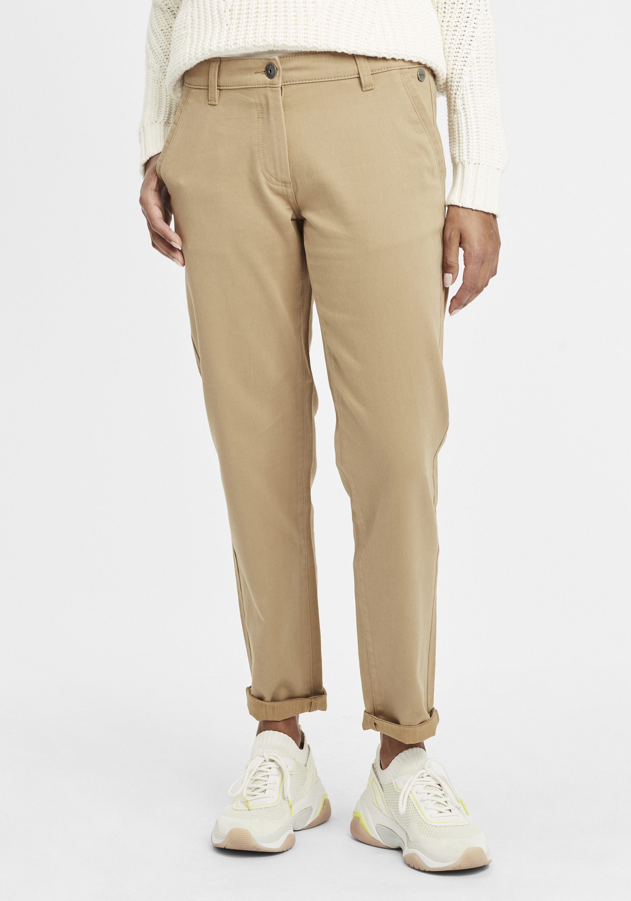 OXMO Chinohose OXDoneta Klassische Chino Stoffhose in softer Twill-Qualität