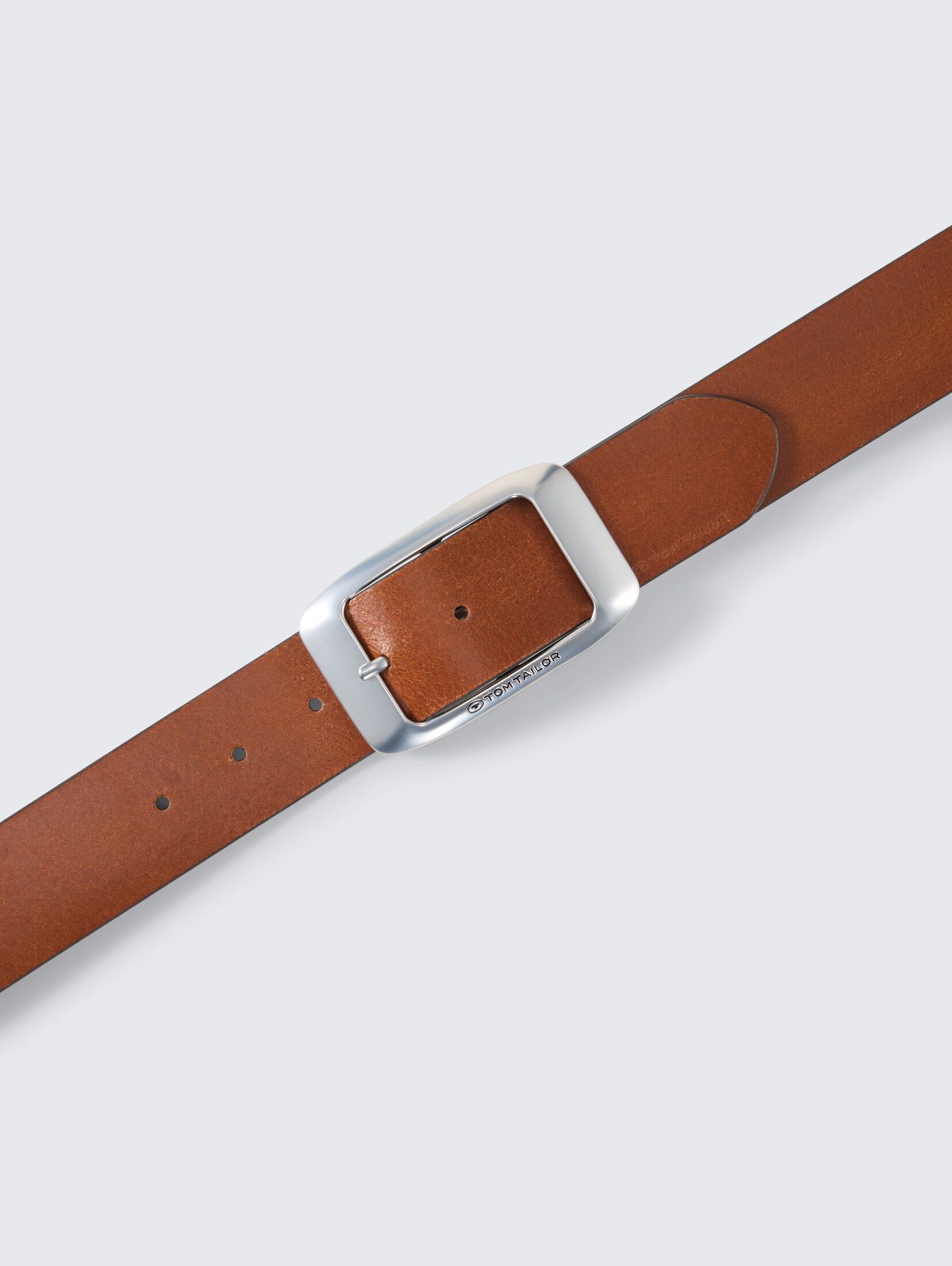 TOM TAILOR Ledergürtel Belts TTAMY Ledergürtel mit eckiger Dornschließe