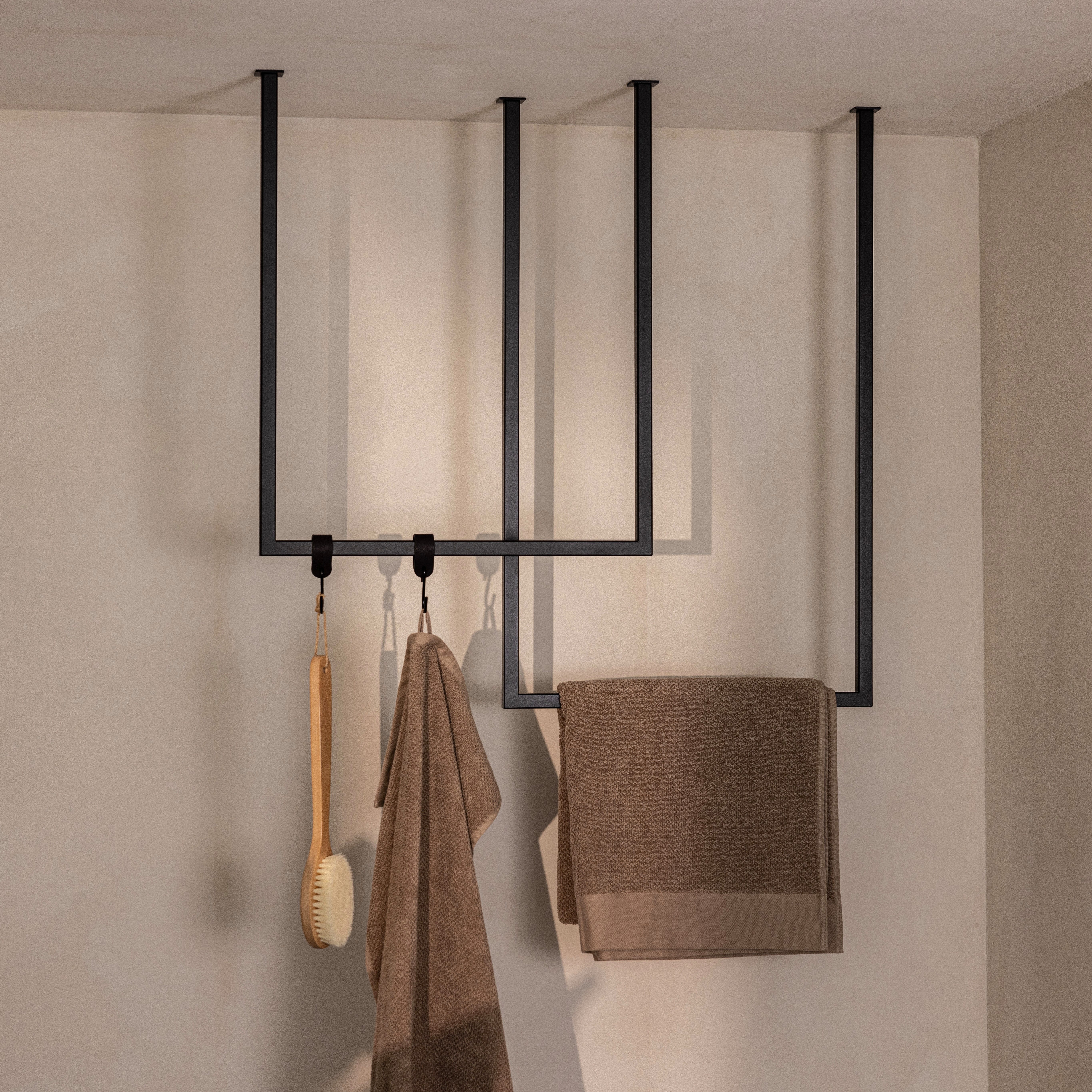 Metallbude Handtuchhalter TENSI 2er Set, Deckenmontage, pulverbeschichtet, günstig online kaufen