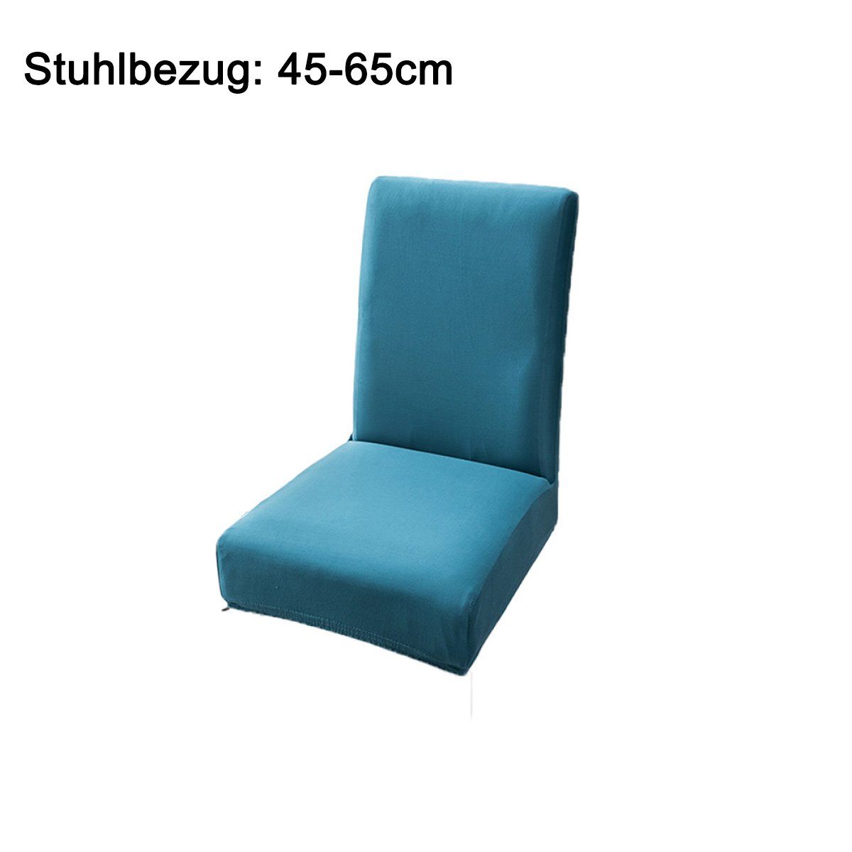 Juoungle Stuhlbezug Stuhlhusse blau Stretch Abnehmbare Deko, Universal Stuhlhussen für