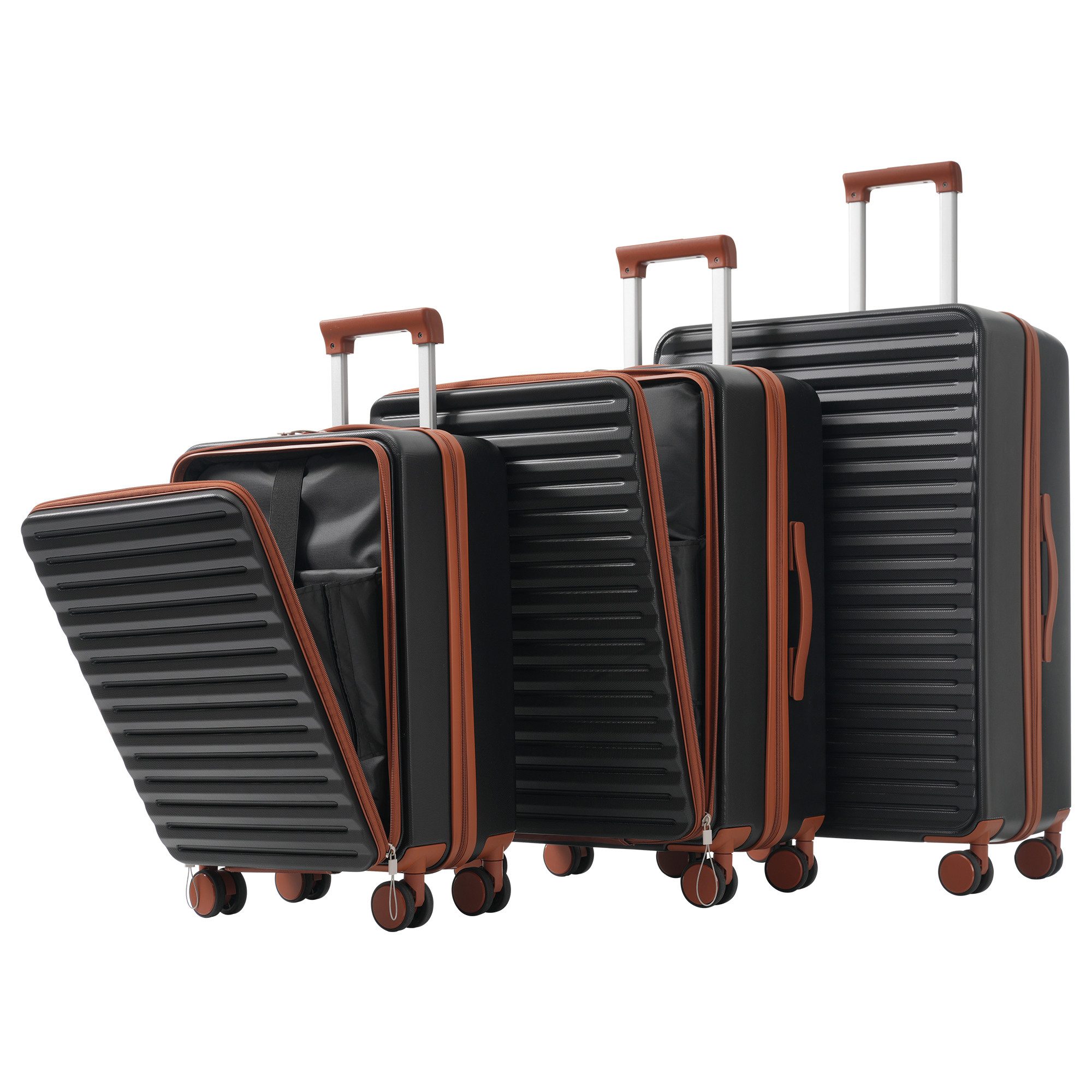 OKWISH Hartschalen-Trolley Dreiteiliges Gepäckset, M (20 günstig online kaufen