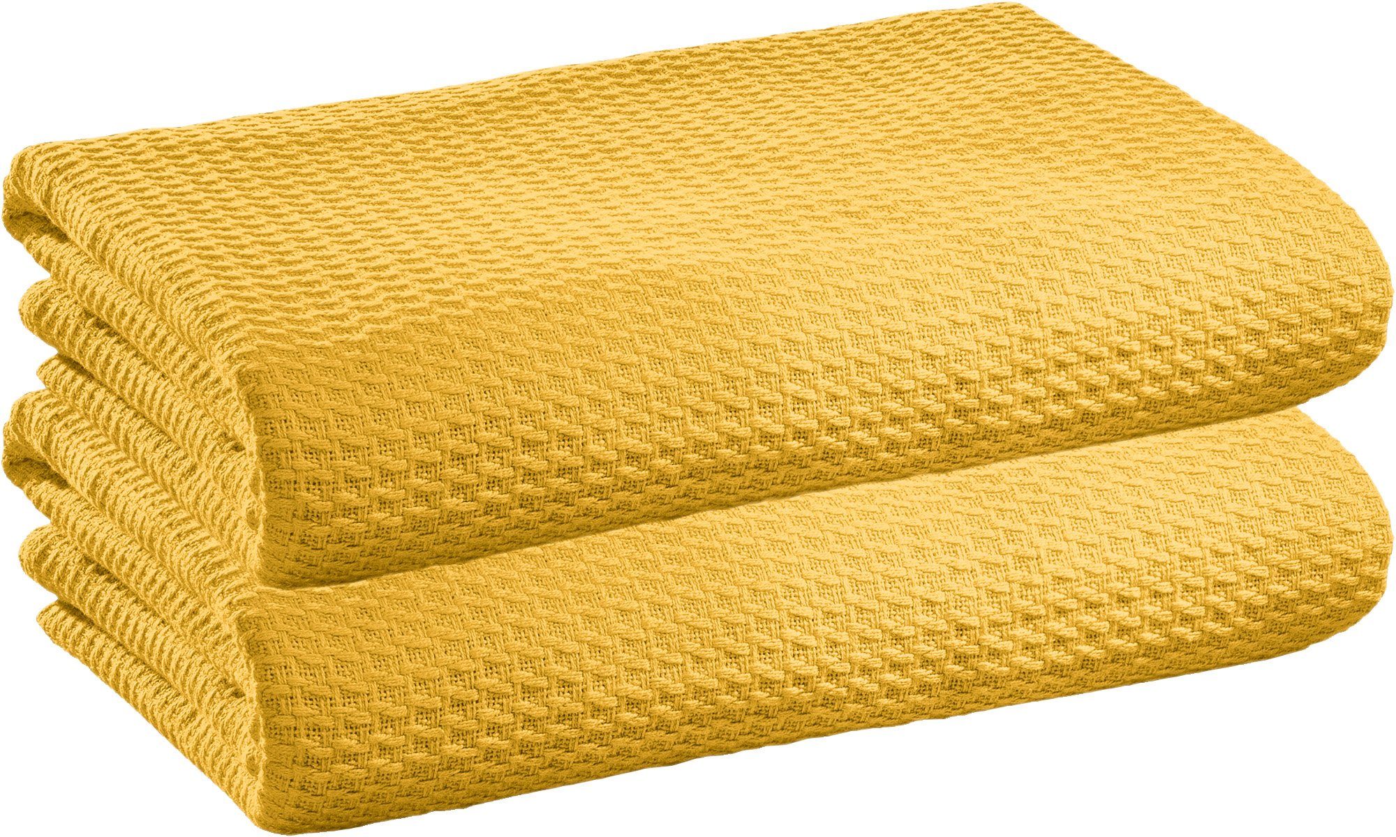 Wohndecke Sommerdecke "Siena" 2er-Pack, Erwin Müller, Baumwolle Uni
