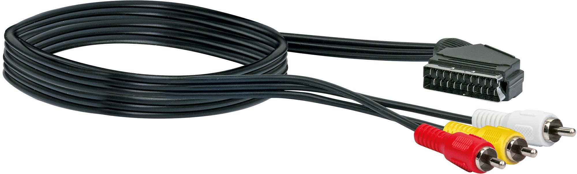 Schwaiger SCAC320 533 Audio- & Video-Kabel, CINCH Stecker, SCART Stecker, (150 cm)
