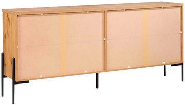 Home affaire Sideboard Valloire, 2 feste Einlegeböden, Push-to-open Funktion, Breite 178 cm, Höhe 80 cm