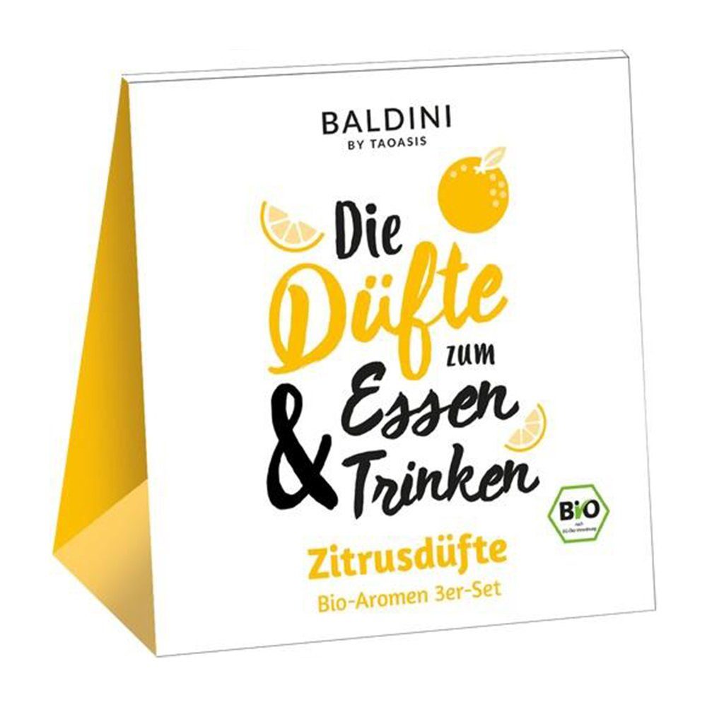 TAOASIS GmbH Natur Duft Manufaktur Duftöl BALDINI 3er Set Zitrusdüfte BioAromen, 15 ml