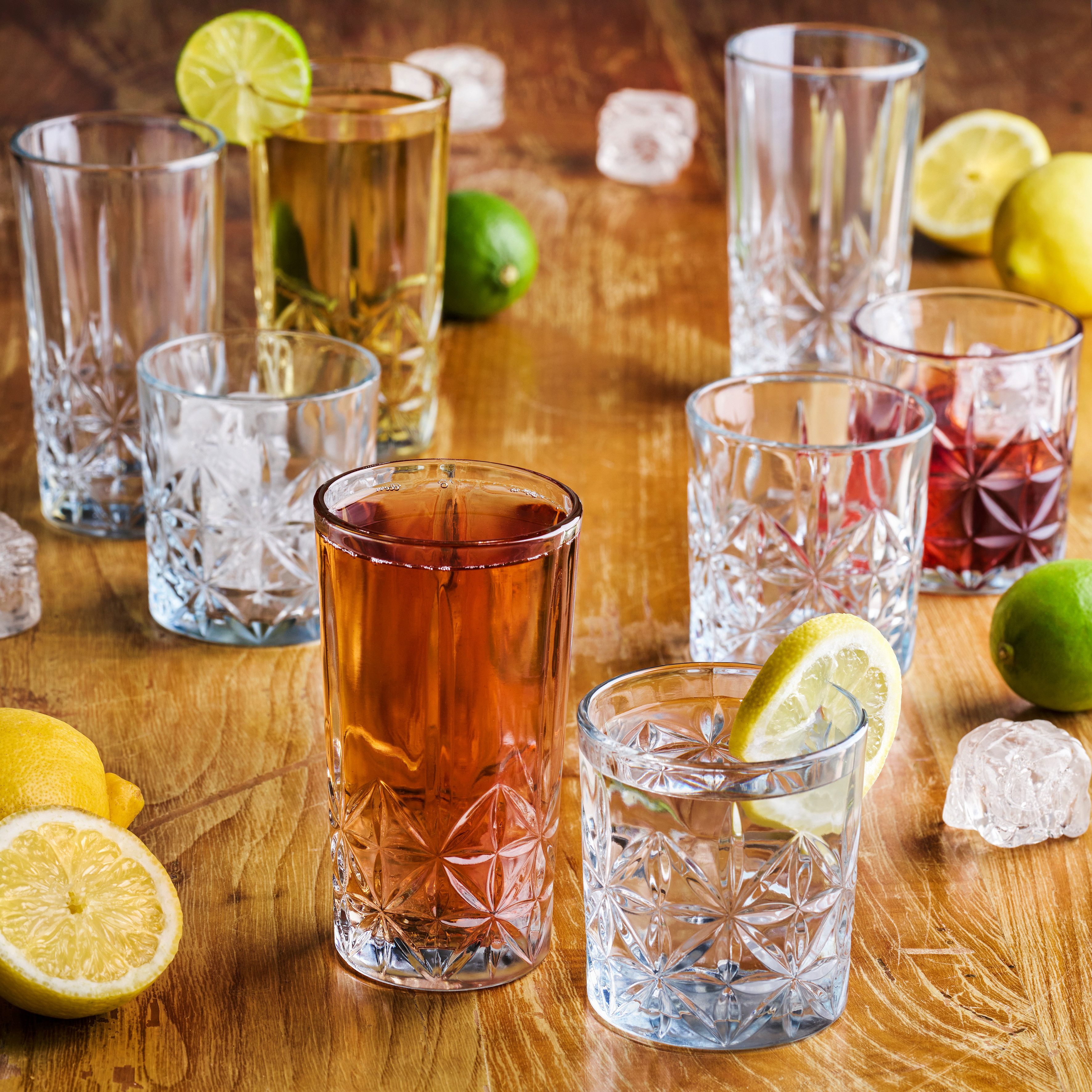 van Well Glas Wassergläser 230 ml Marc, 4 Stück, 4-tlg., Glas, Kristalloptik, spülmaschinengeeignet