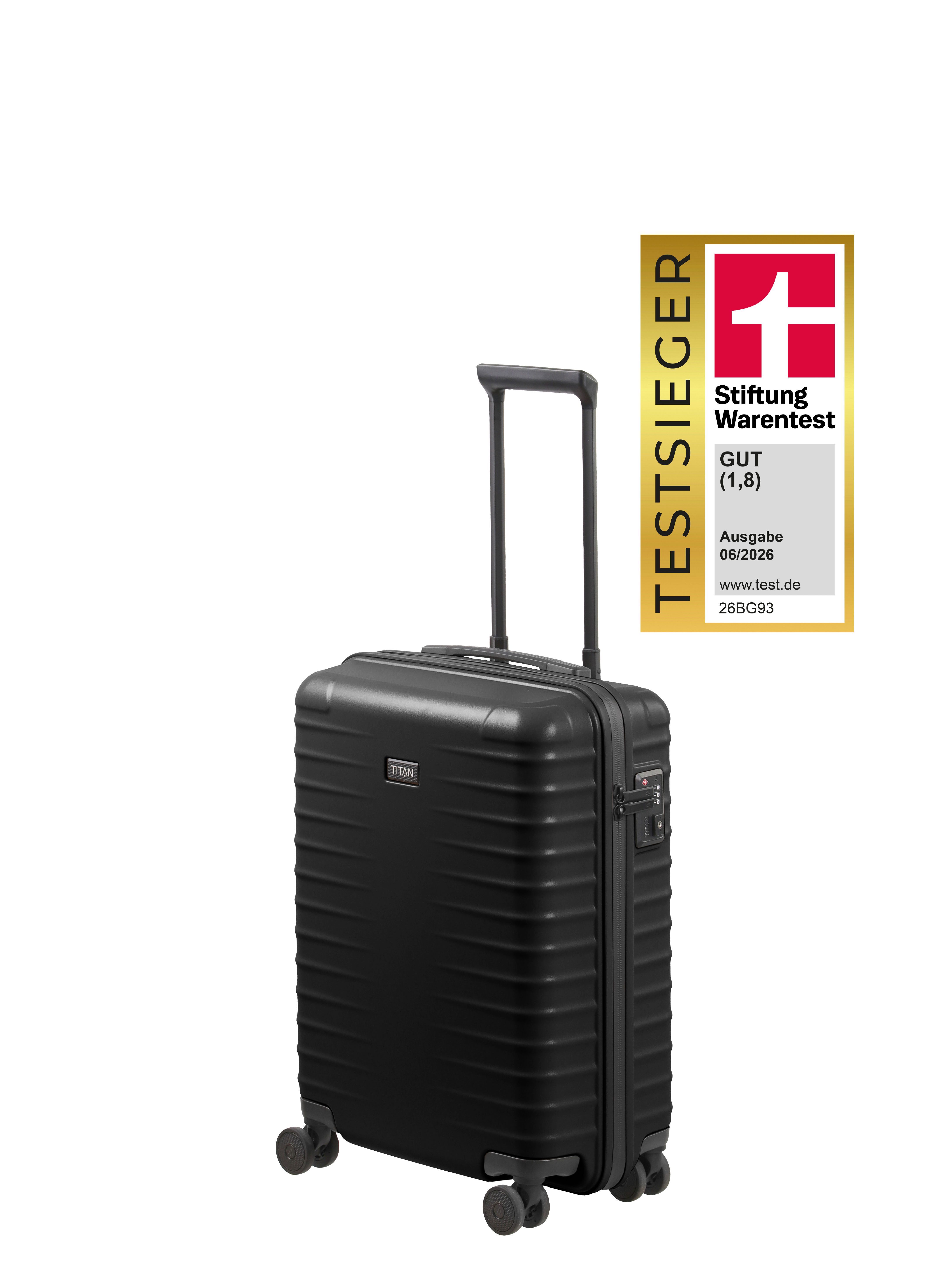 TITAN - Made in Germany Trolley UPGRADE Koffer Hartschale, 4 Rollen, mit kratzresistenter Oberfläche und cleverer Innenaufteilung