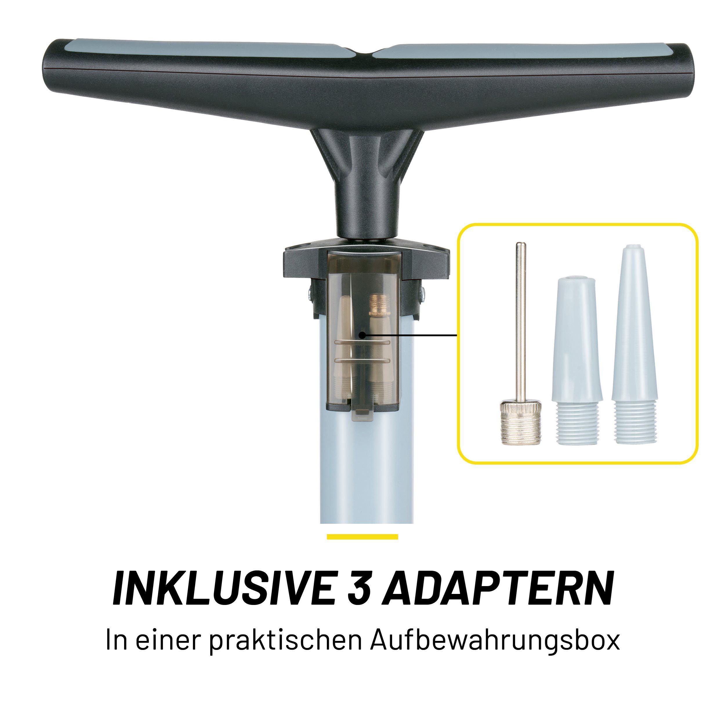 Dunlop Fahrradpumpe Dunlop Fahrradpumpe mit Manometer