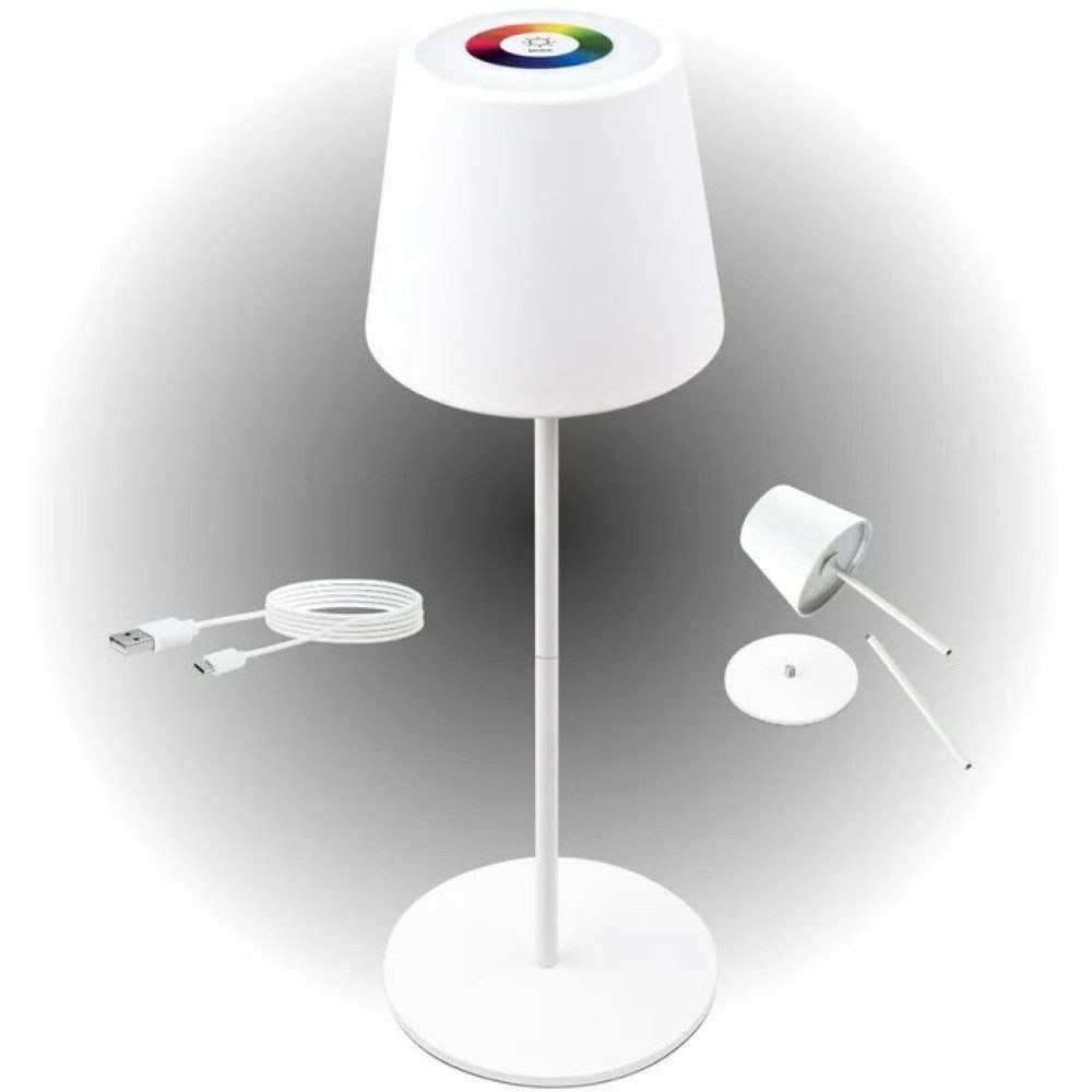 Schwaiger LED Tischleuchte RGB LED Tischleuchte mit Touchsteuerung - Tischlampe - weiß