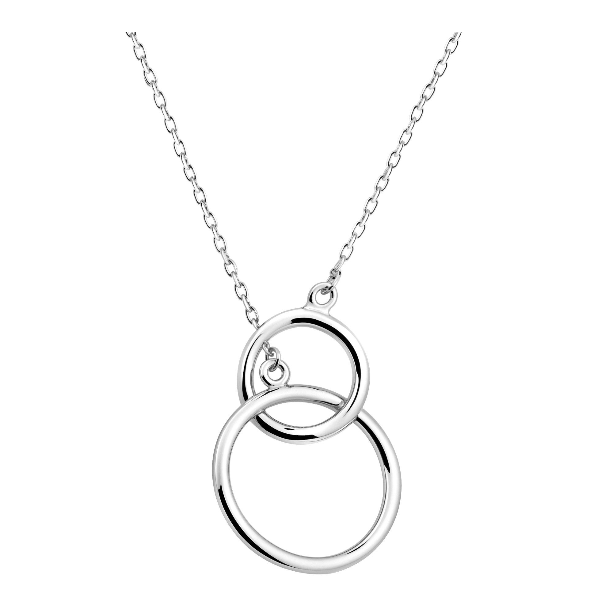 Sofia Milani Kette mit Anhänger Kreis, 925 Silber Damen Schmuck - N0753