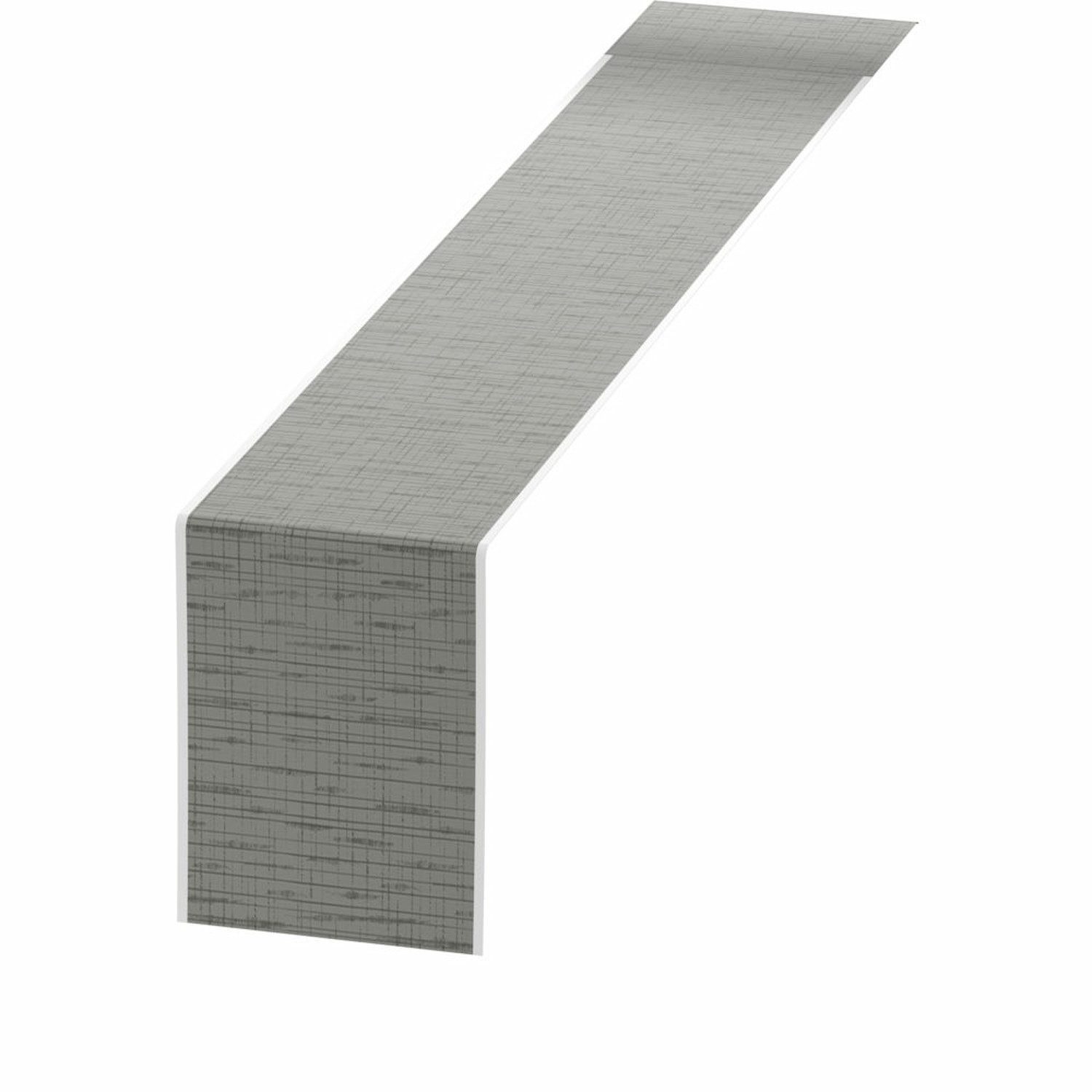 Duni Tischläufer 1 Dunicel® Tischläufer Linnea granite grey, 0,15 m x 20m, 178426