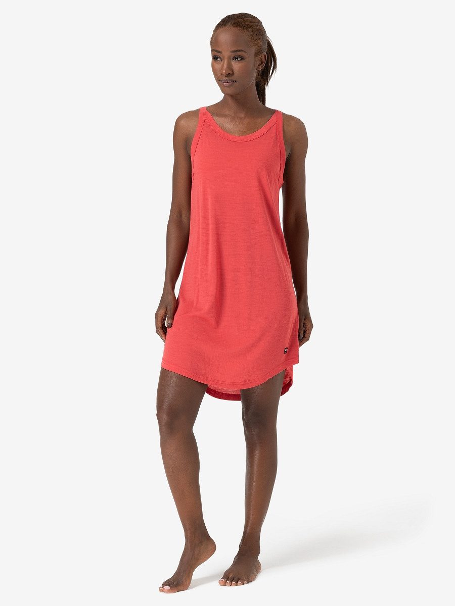 SUPER.NATURAL Sweatkleid leichtes Sommerkleid W RELAX DRESS perfekt für Strand & Urlaub