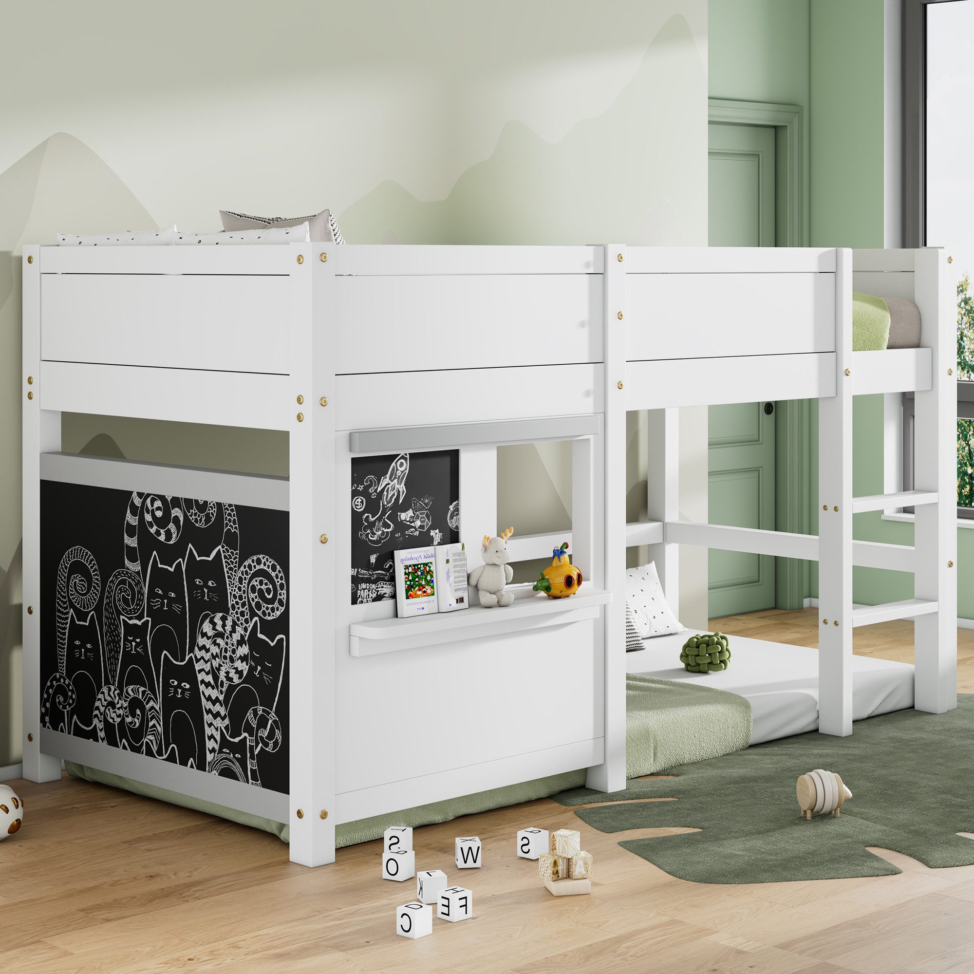Flieks Hochbett Kinderbett Spielbett Etagenbett mit günstig online kaufen