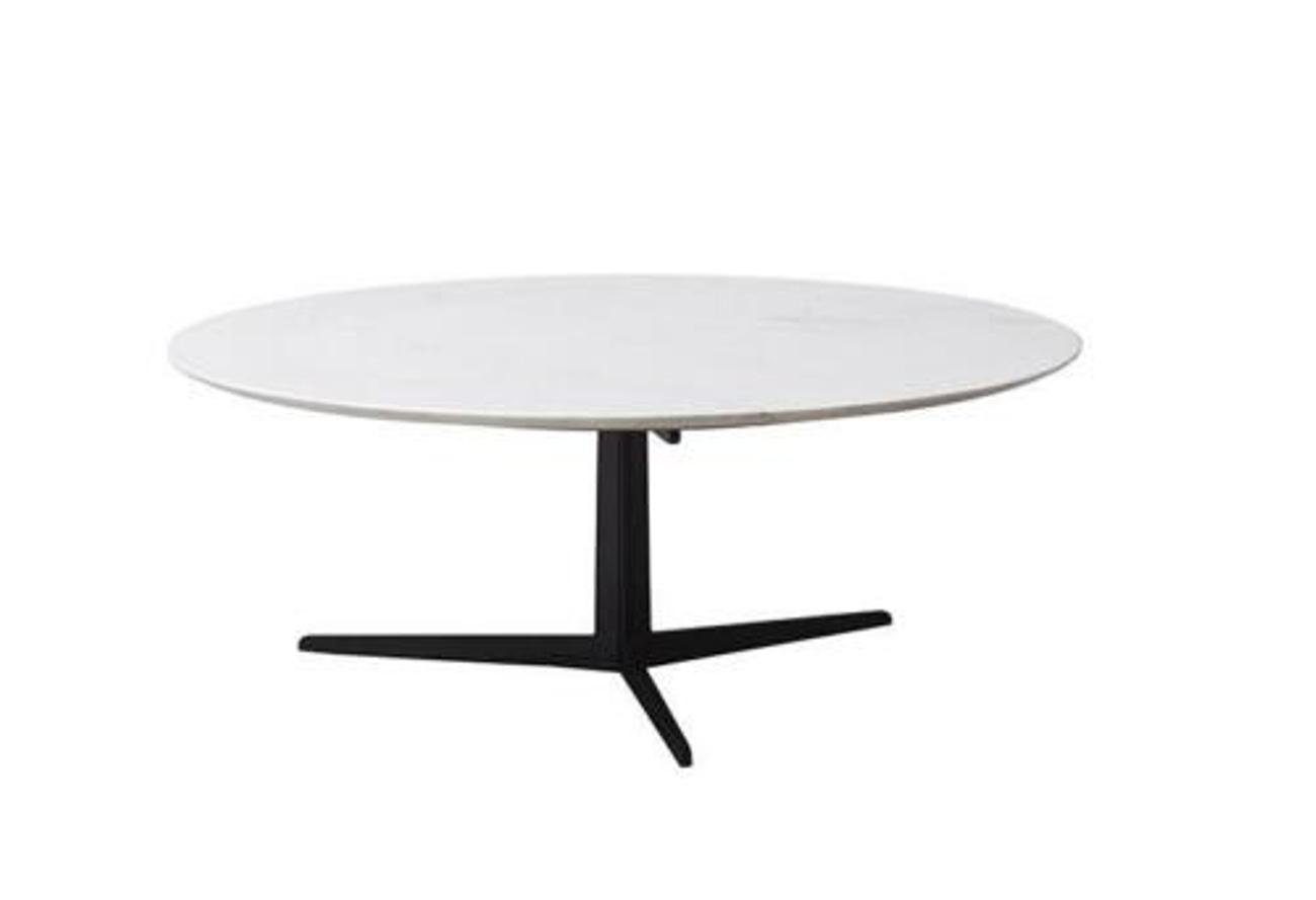 Sofa Beistell Italien Tisch JVmoebel Glas Couch Couchtisch, Tische Metall Runde Designer