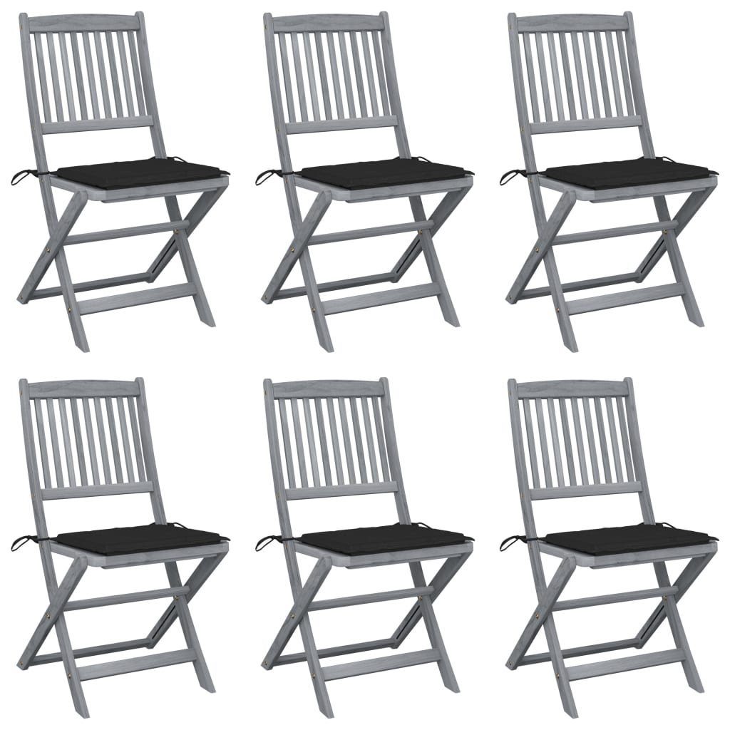 vidaXL Gartenstuhl Klappbare Gartenstühle 6 Stk. günstig online kaufen