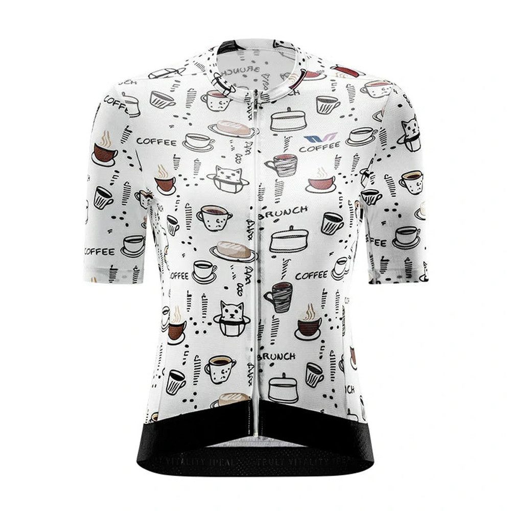 ROCKBROS Radtrikot Kurzarmtrikot Rennradtrikot Sommertrikot (Spar-Set, 1-tlg., 52 x 80 cm atmungsaktiv) 3 Rückentaschen, YKK-Reißverschluss, Reflexstreifen
