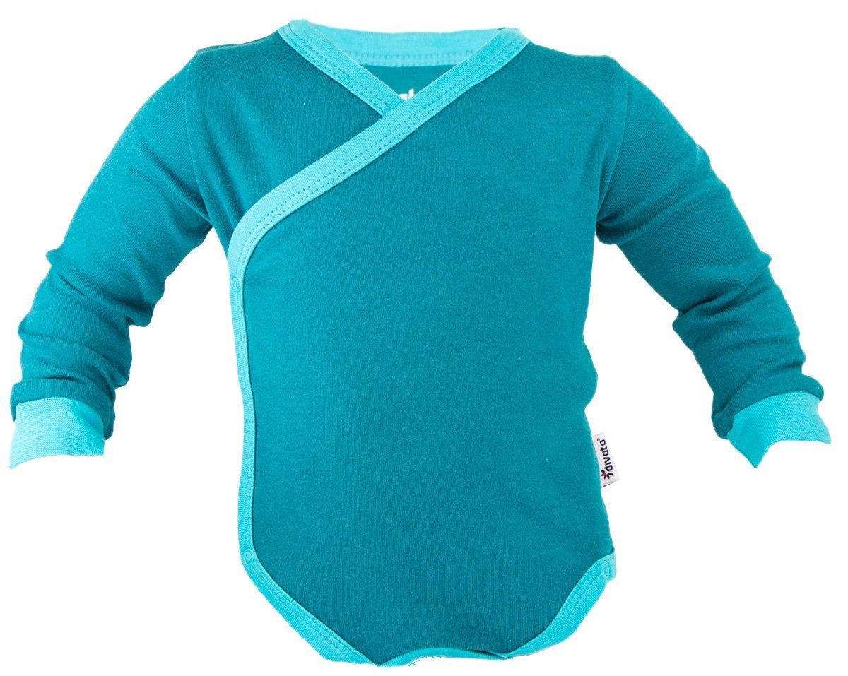 divata Wickelbody Langarm Baby Body mit Druckknöpfen - Frühchen Kleidung, Junge