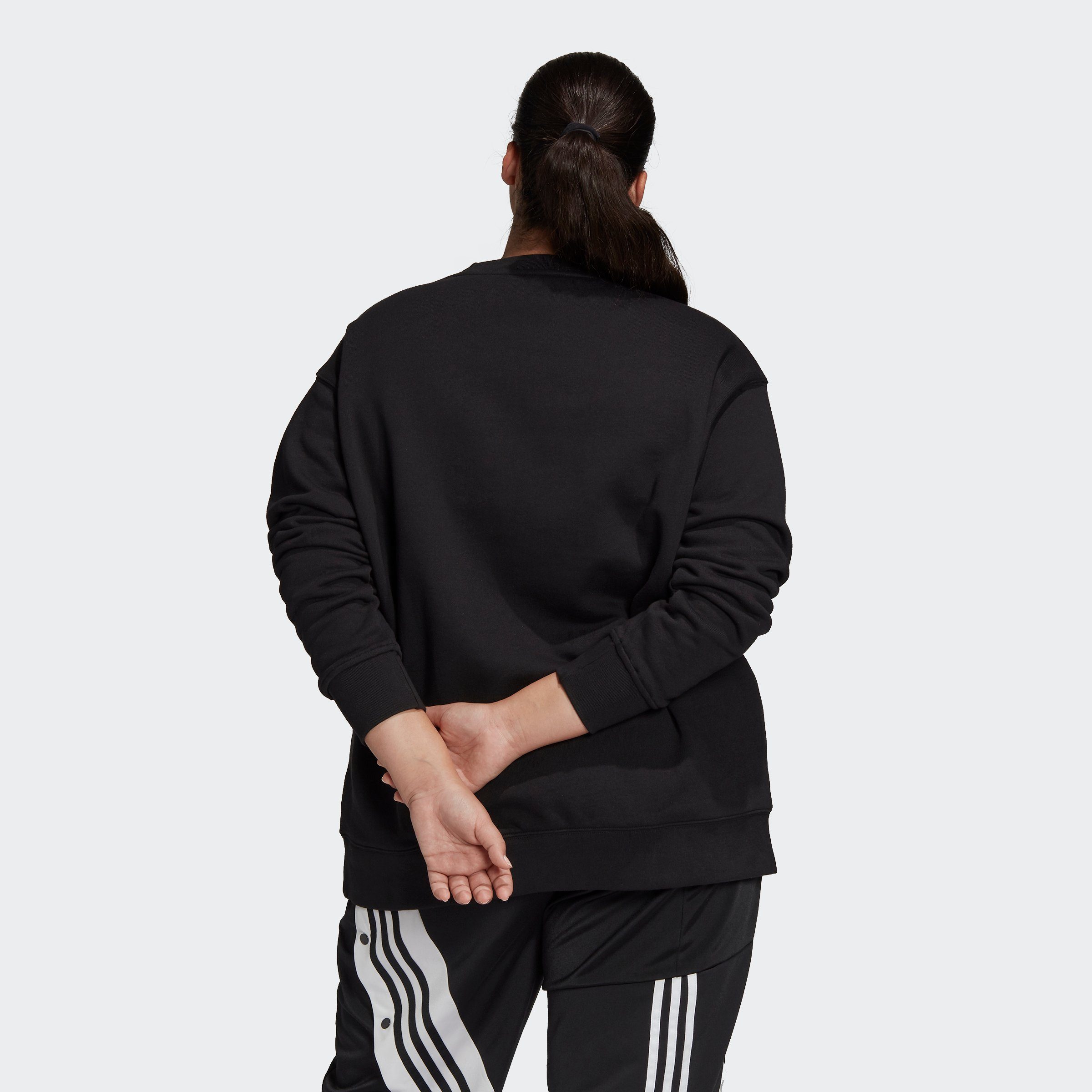 Sweatshirt Originals TREFOIL GROSSE adidas GRÖSSEN – BLACK/WHITE