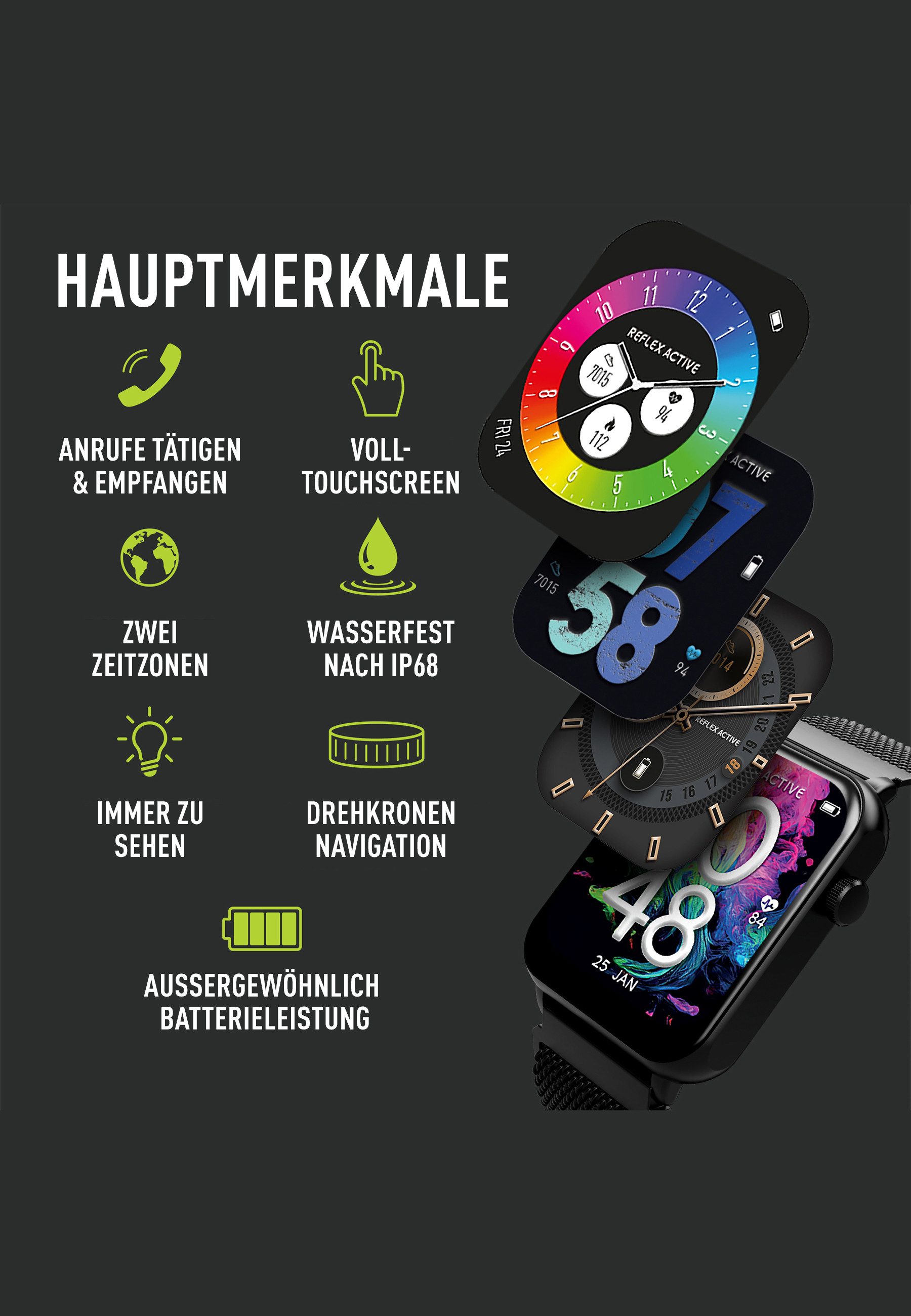 REFLEX ACTIVE Reflex Active Smart Watch Series 30 Smartwatch Set