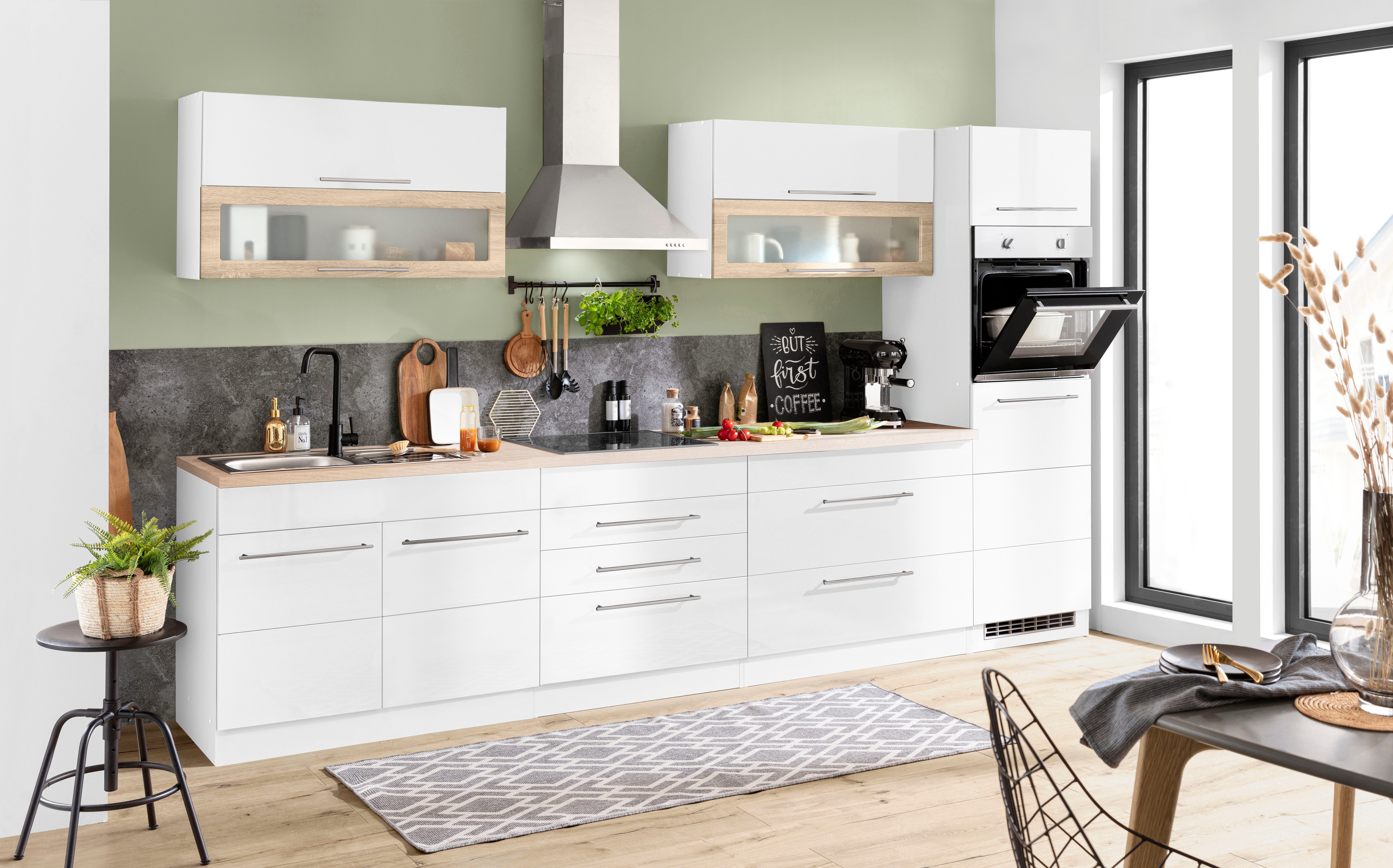 KOCHSTATION Küchenzeile "KS-Wien" Breite 340 cm, wahlweise mit E-Geräten un günstig online kaufen