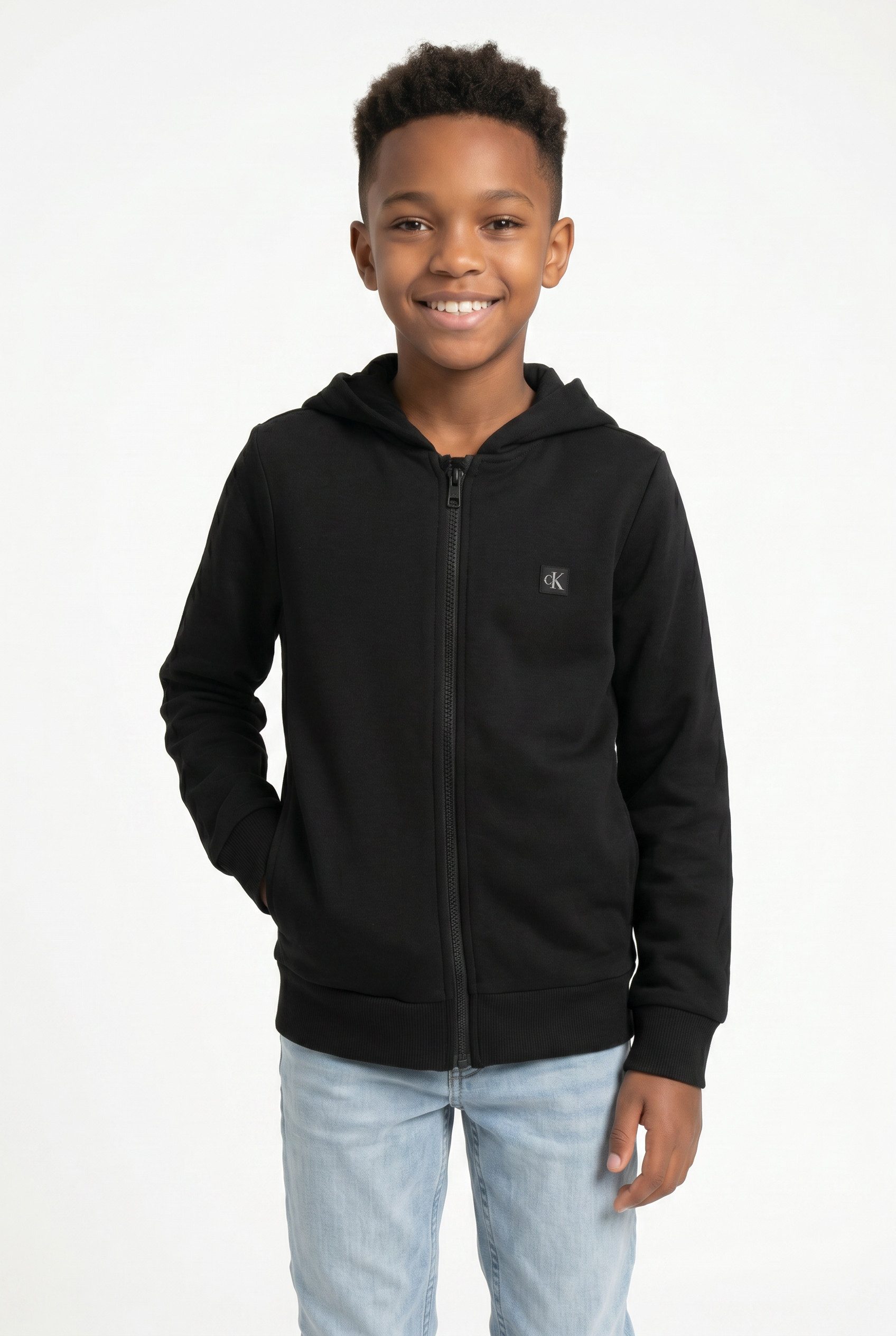 Calvin Klein Jeans Sweatjacke MINI BADGE ZIP-THROUGH Regular fit, Badge