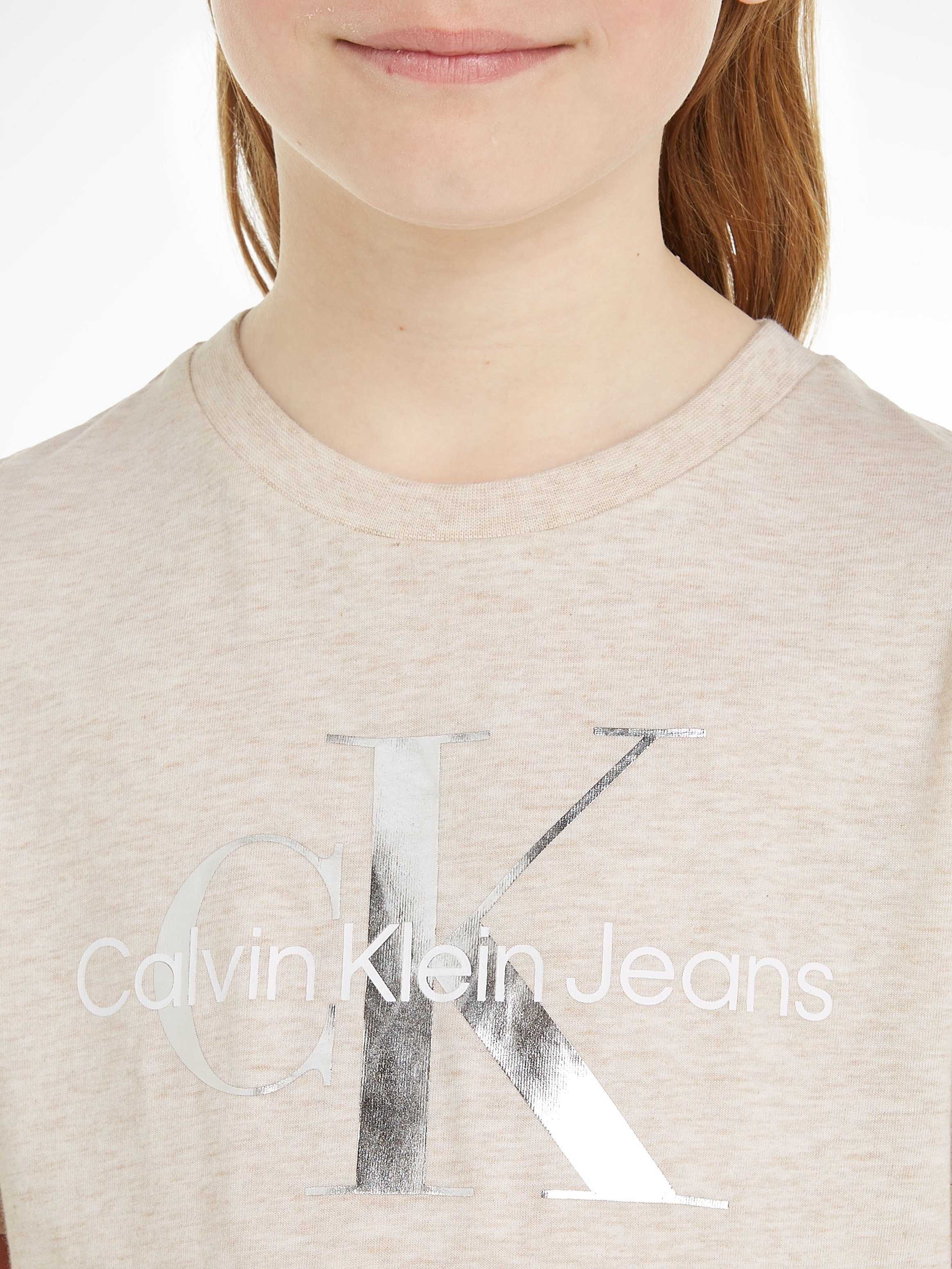 Calvin Klein MONOGRAM Vanilla Heather T-SHIRT T-Shirt Jeans CK SS