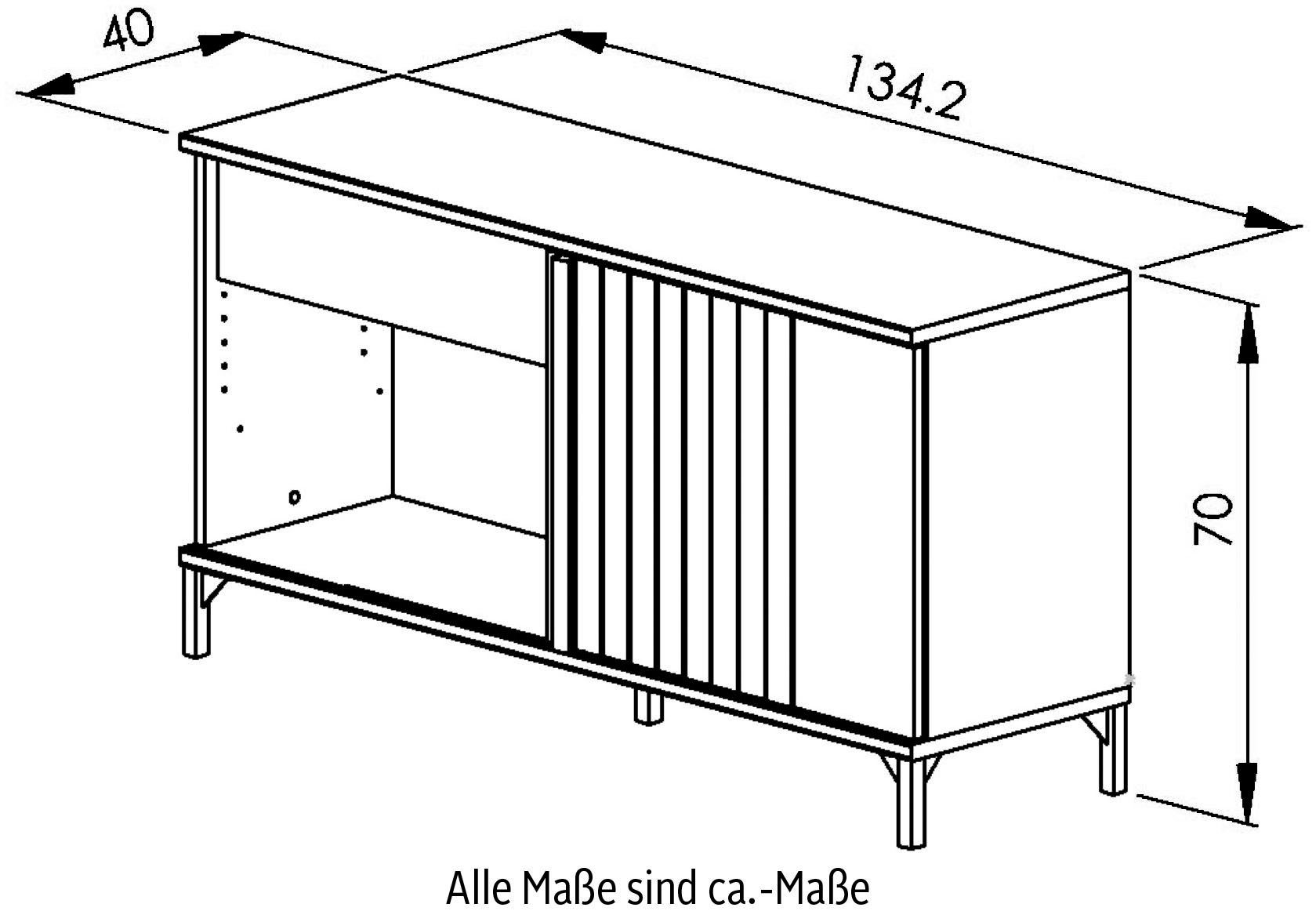 Aktenschrank Industrial Look (1-St) moderner Gami Faro