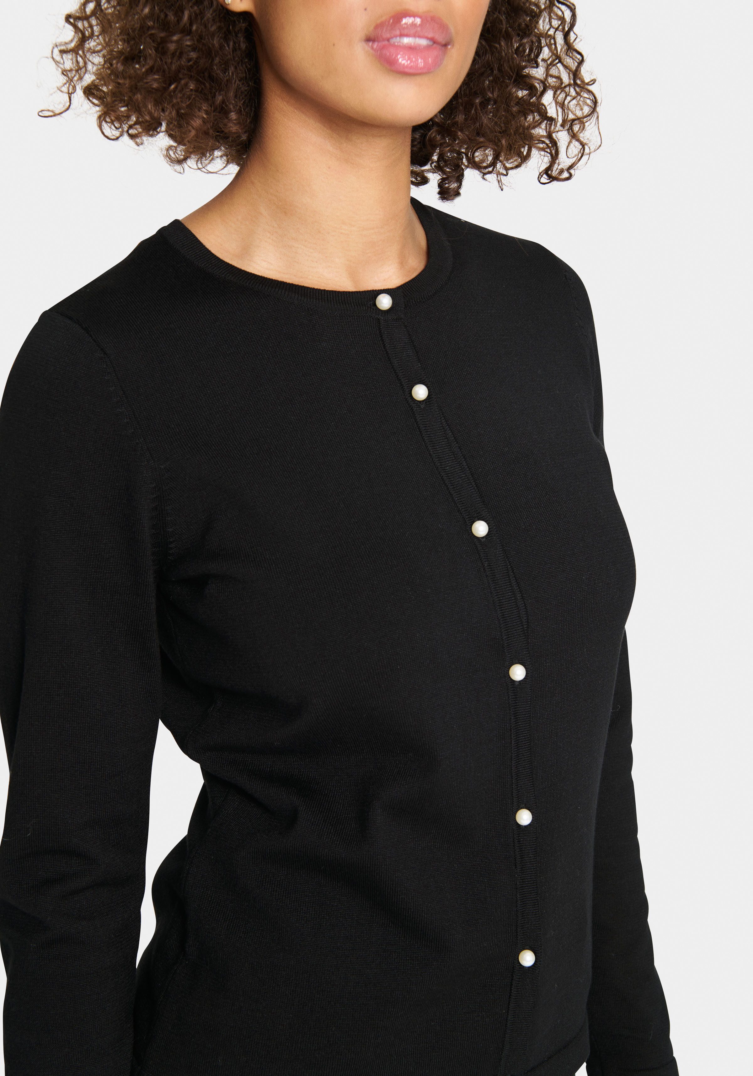 Saint Tropez Strickjacke JemmaSZ Cardigan mit Zierknöpfen