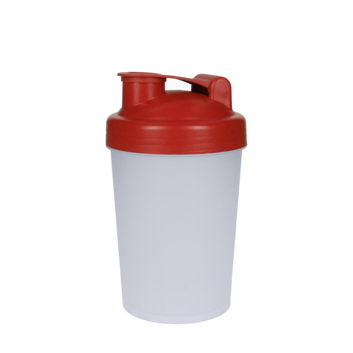 elasto Protein Shaker PROTEIN Fitness shaker 400 ml inkl. herausnehmbares Sieb, Shaker für Eiweiß- & Sportgetränke, auslaufsicher, einfache Reinigung