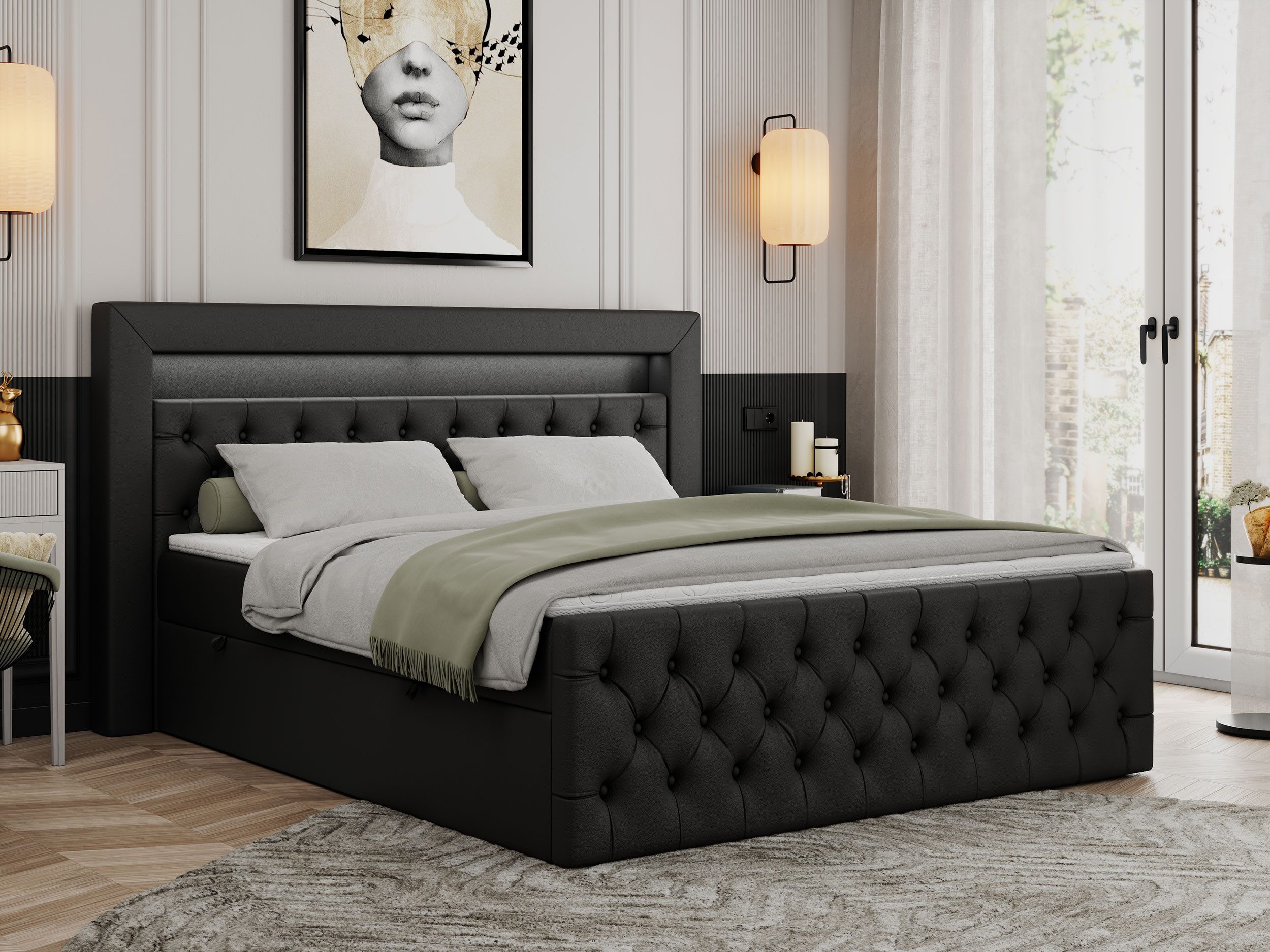 MKS MÖBEL Boxspringbett GOLD9 (Set, Packung, günstig online kaufen