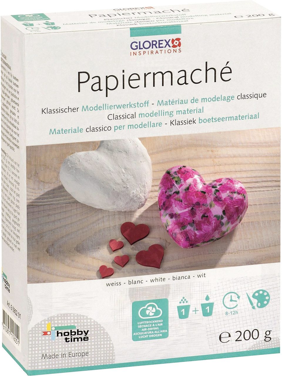 Glorex Bastelnaturmaterial Glorex Papiermaché 200 g