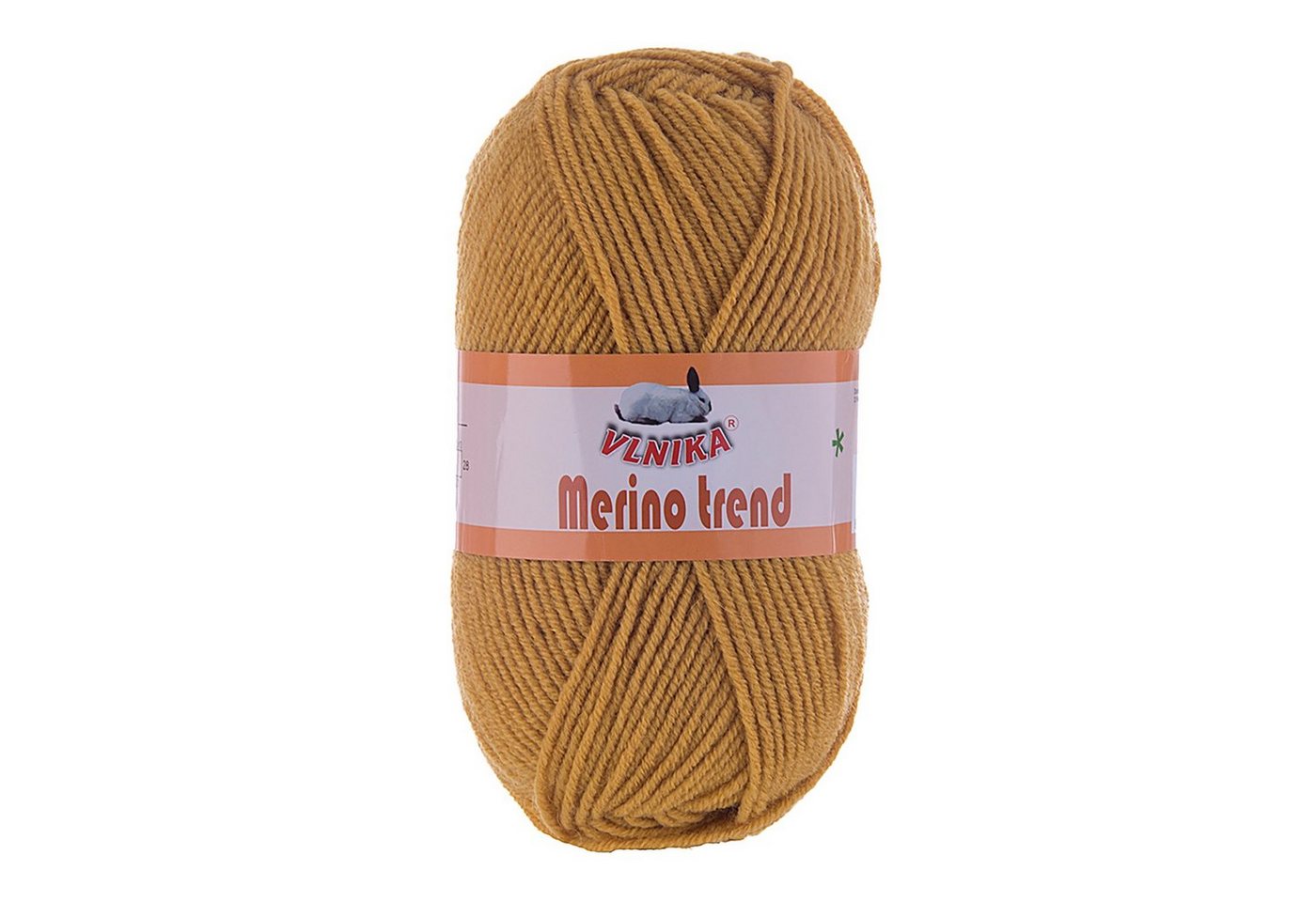 Thumbnail - VLNIKA 5 x 100g Strickgarn Merino trend Häkelwolle, 200 m, 106 senfgelb