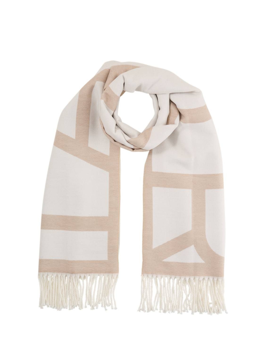 TOM TAILOR Modeschal Logo Luxe, Auffälliger Logoprint als modisches Stateme günstig online kaufen