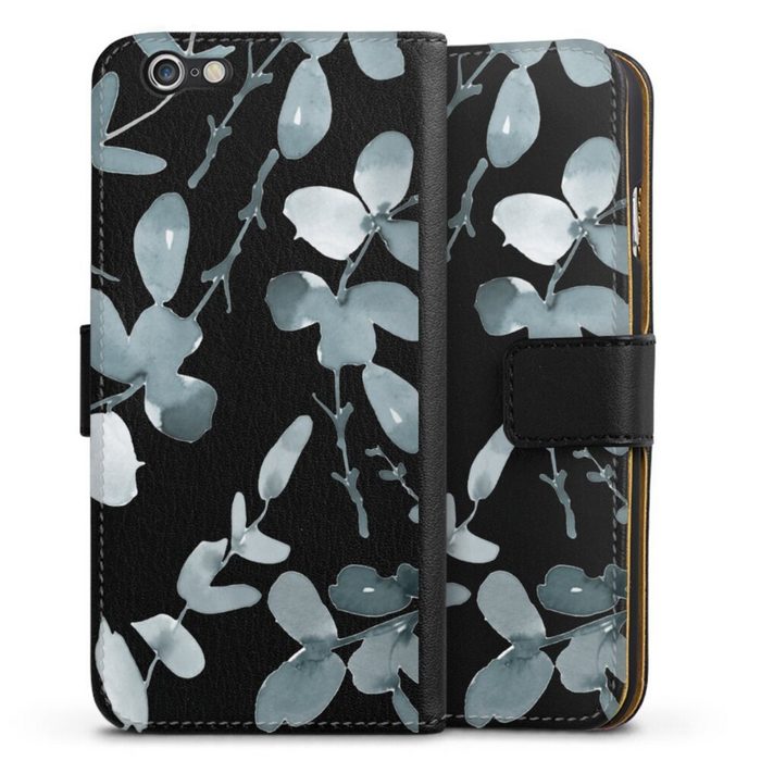 DeinDesign Handyhülle Eukalyptus Muster Blume Eukalyptus pattern ohne Hintergrund Apple iPhone 6s Hülle Handy Flip Case Wallet Cover Handytasche Leder