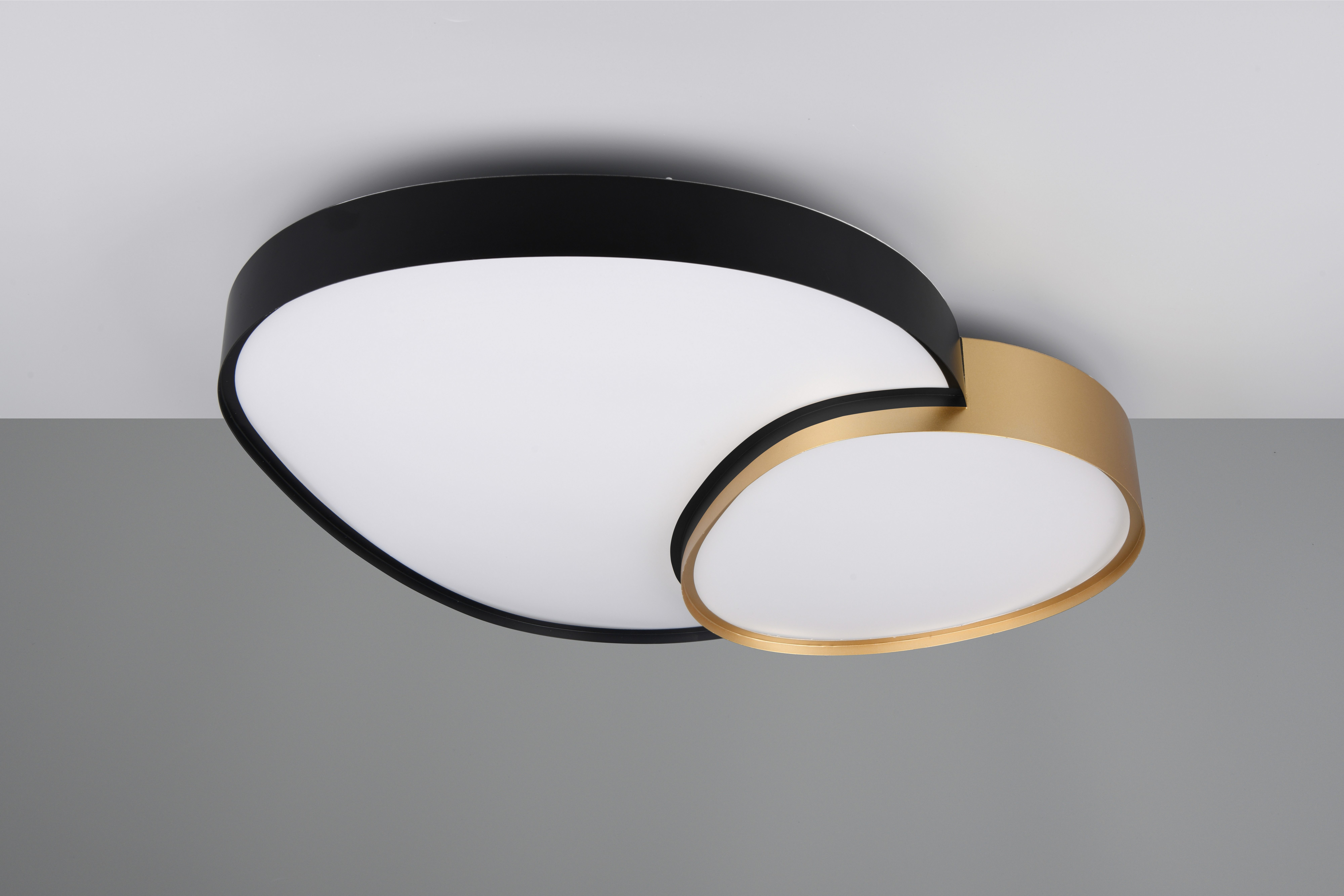 TRIO Leuchten LED Deckenleuchte RISE, LED Deckenlampe 45W 5300 Lumen warmweiß bis kaltweiß 2700-6500K, Dimmfunktion, LED fest integriert, warmweiß - kaltweiß, Fernbedienung dimmbar Memoryfunktion Nachtlicht CCT Lichtfarbe wählbar