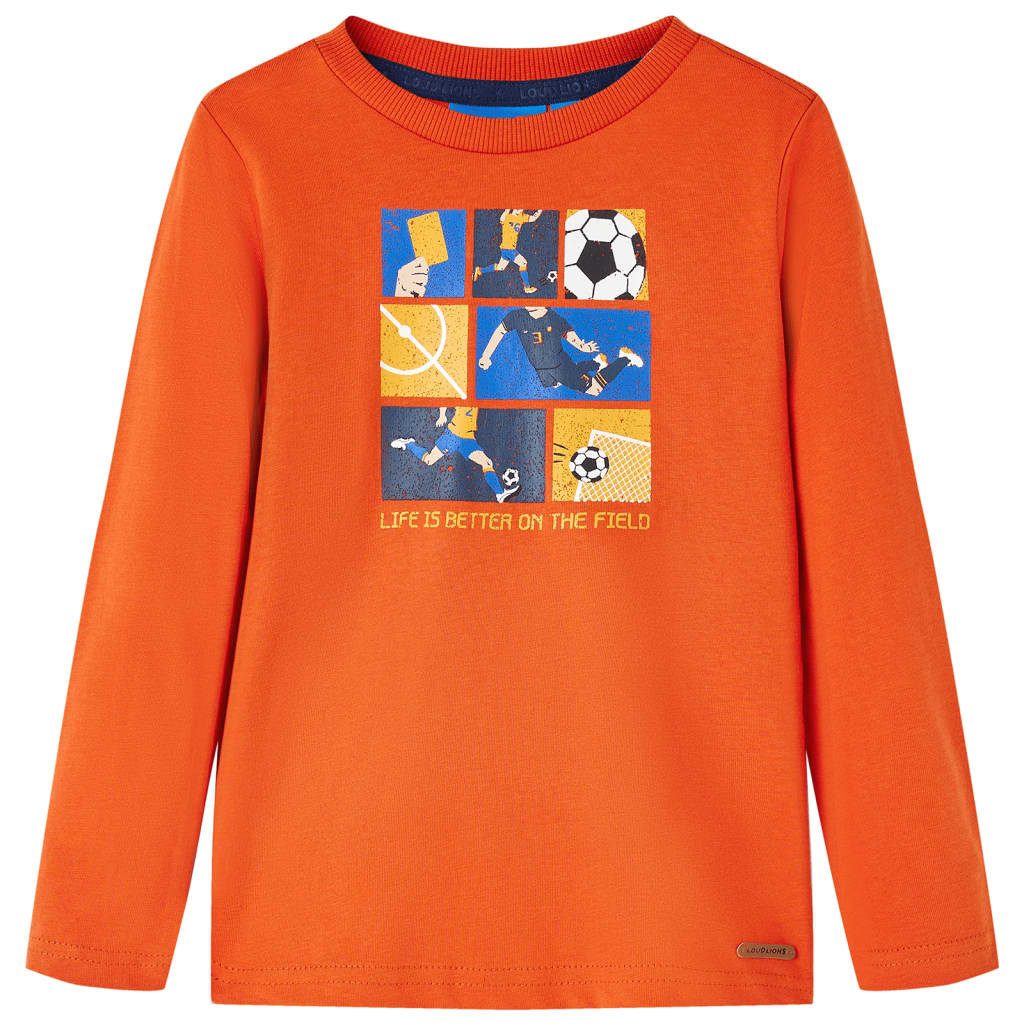Langarmshirt Kinder-Langarmshirt Orange 116