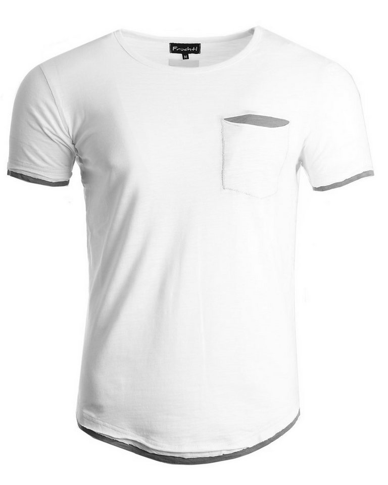 Früchtl T-Shirt mit Rundhals-Ausschnitt